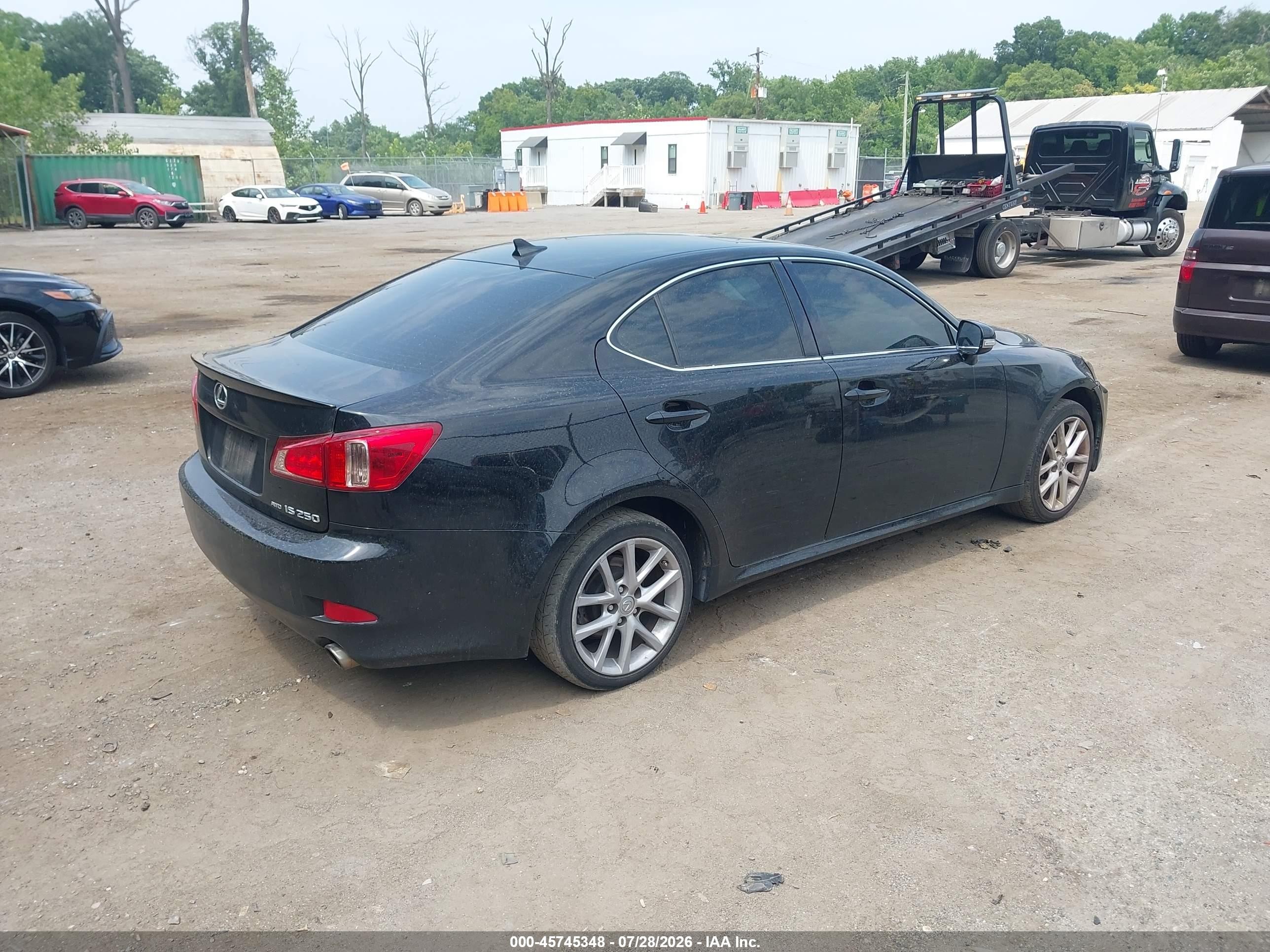 2012 Lexus Is 250   Black vin: JTHCF5C27C5053449