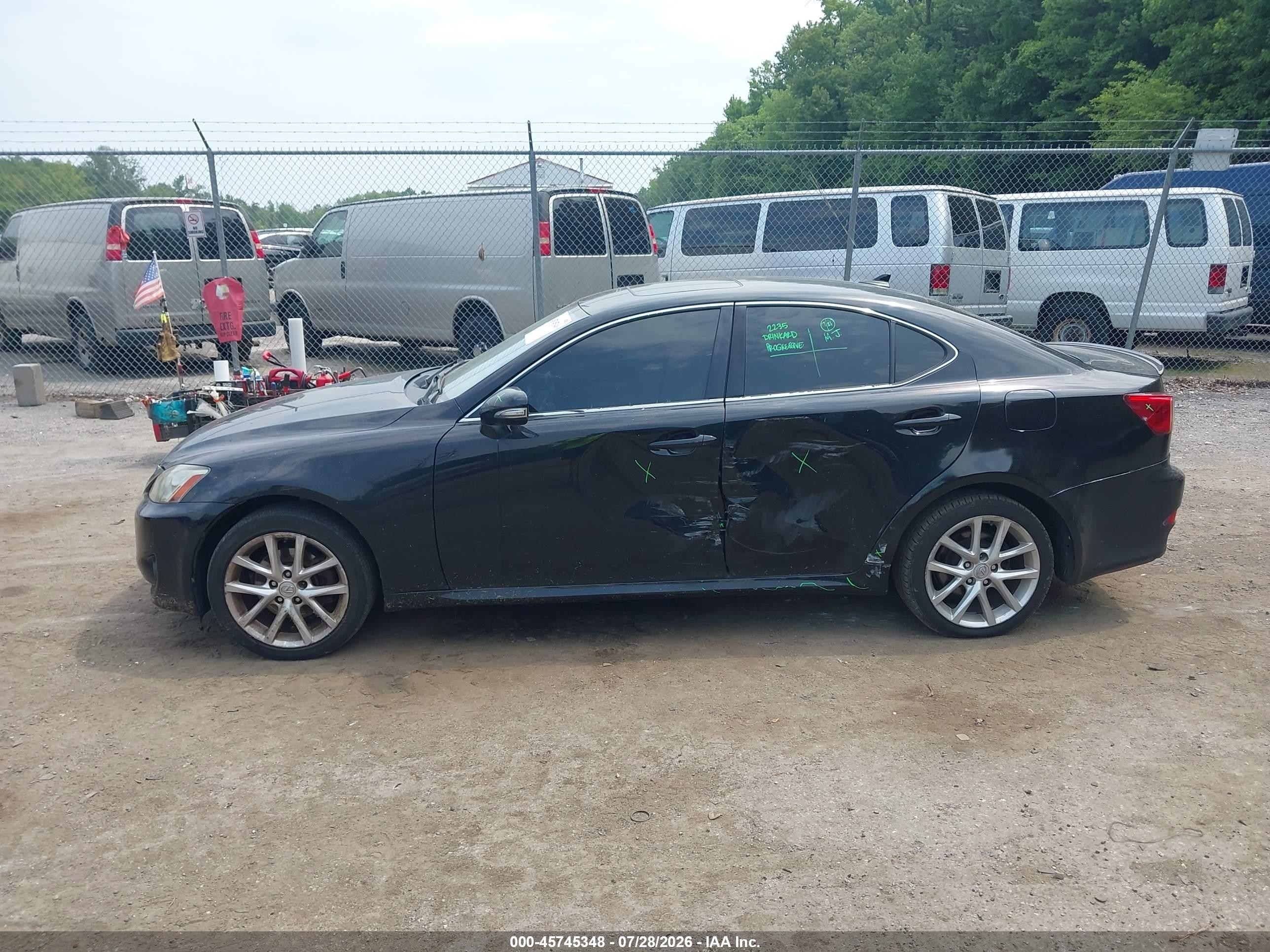 2012 Lexus Is 250   Black vin: JTHCF5C27C5053449