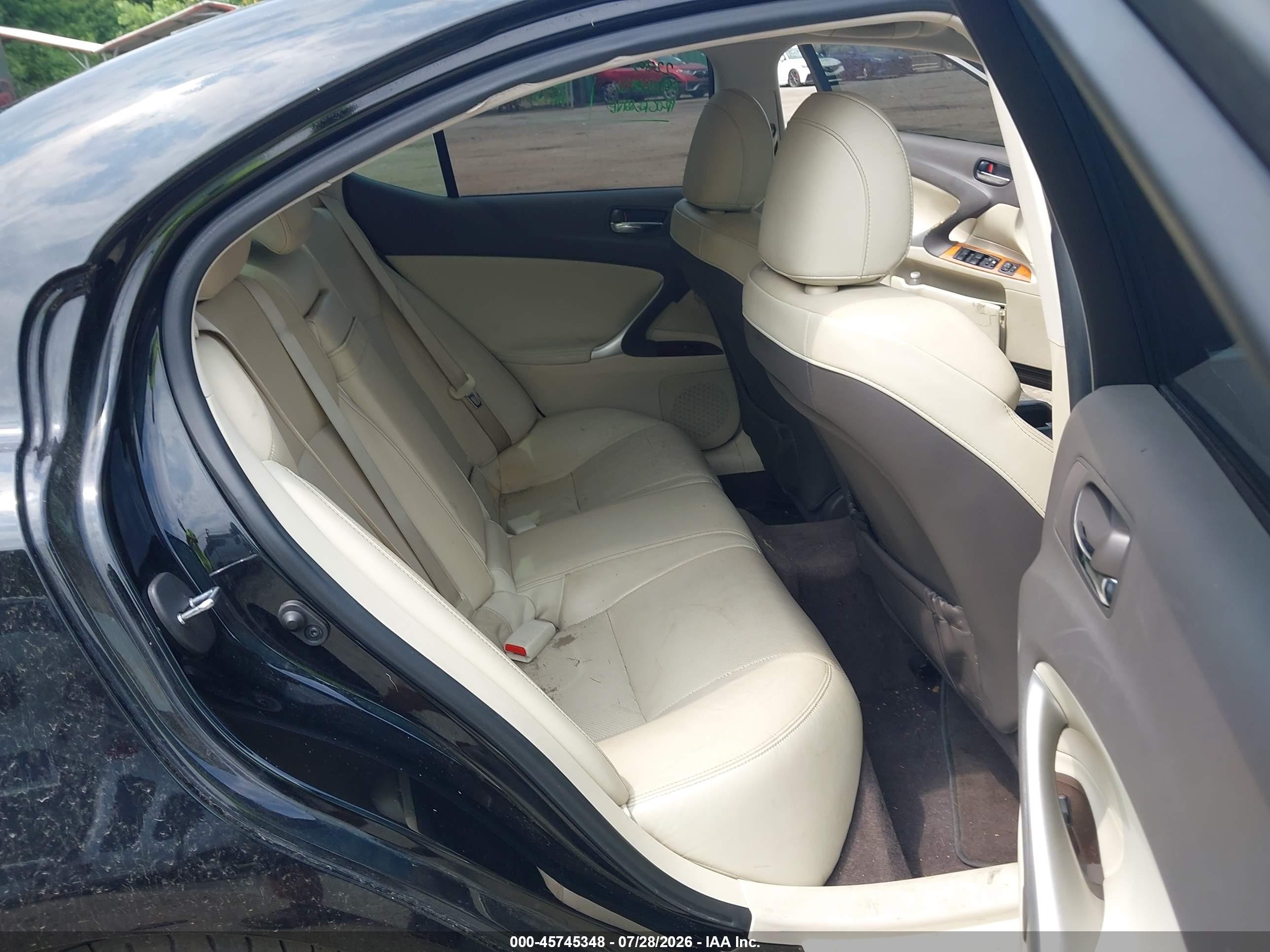2012 Lexus Is 250   Black vin: JTHCF5C27C5053449