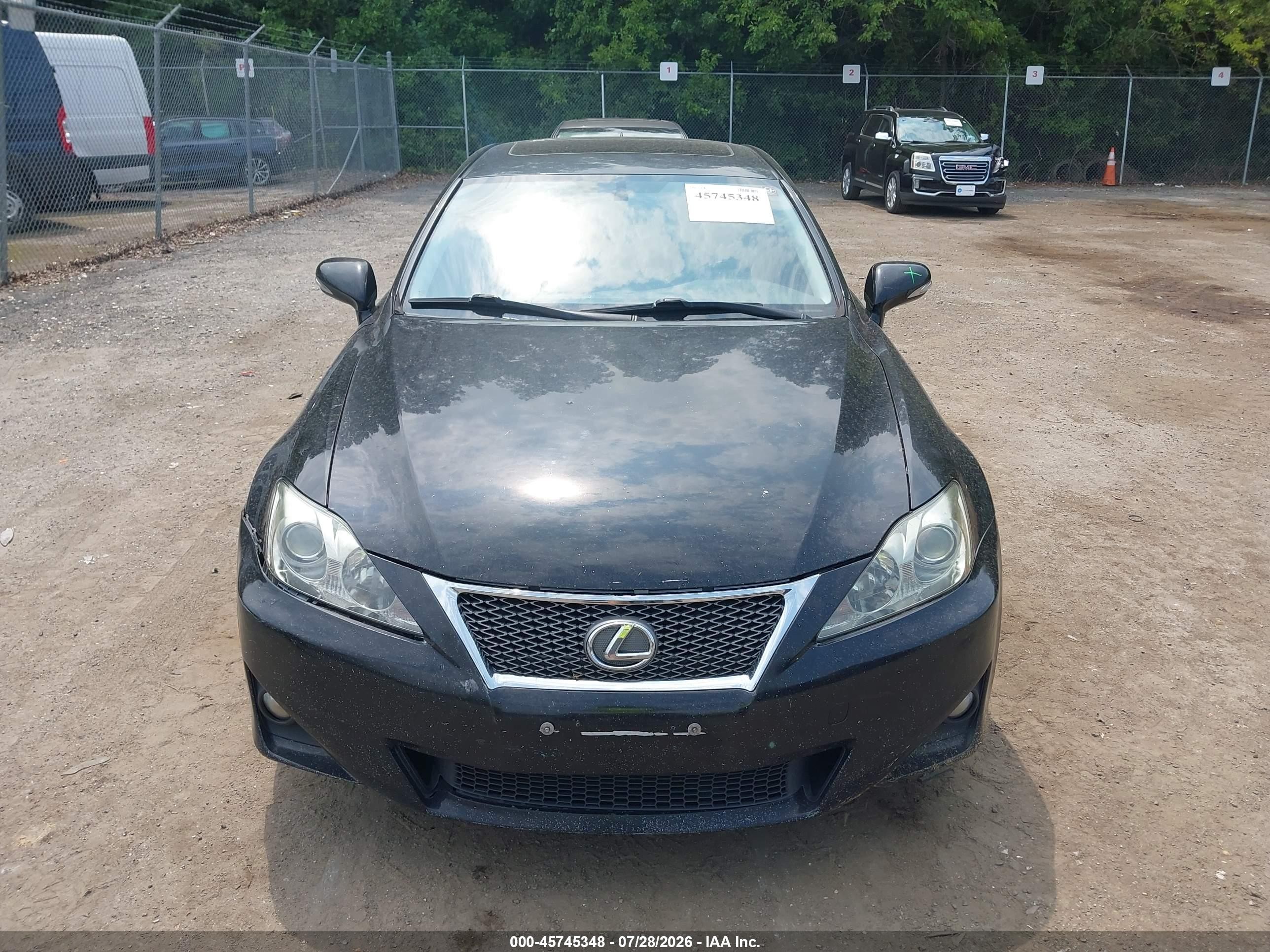 2012 Lexus Is 250   Black vin: JTHCF5C27C5053449