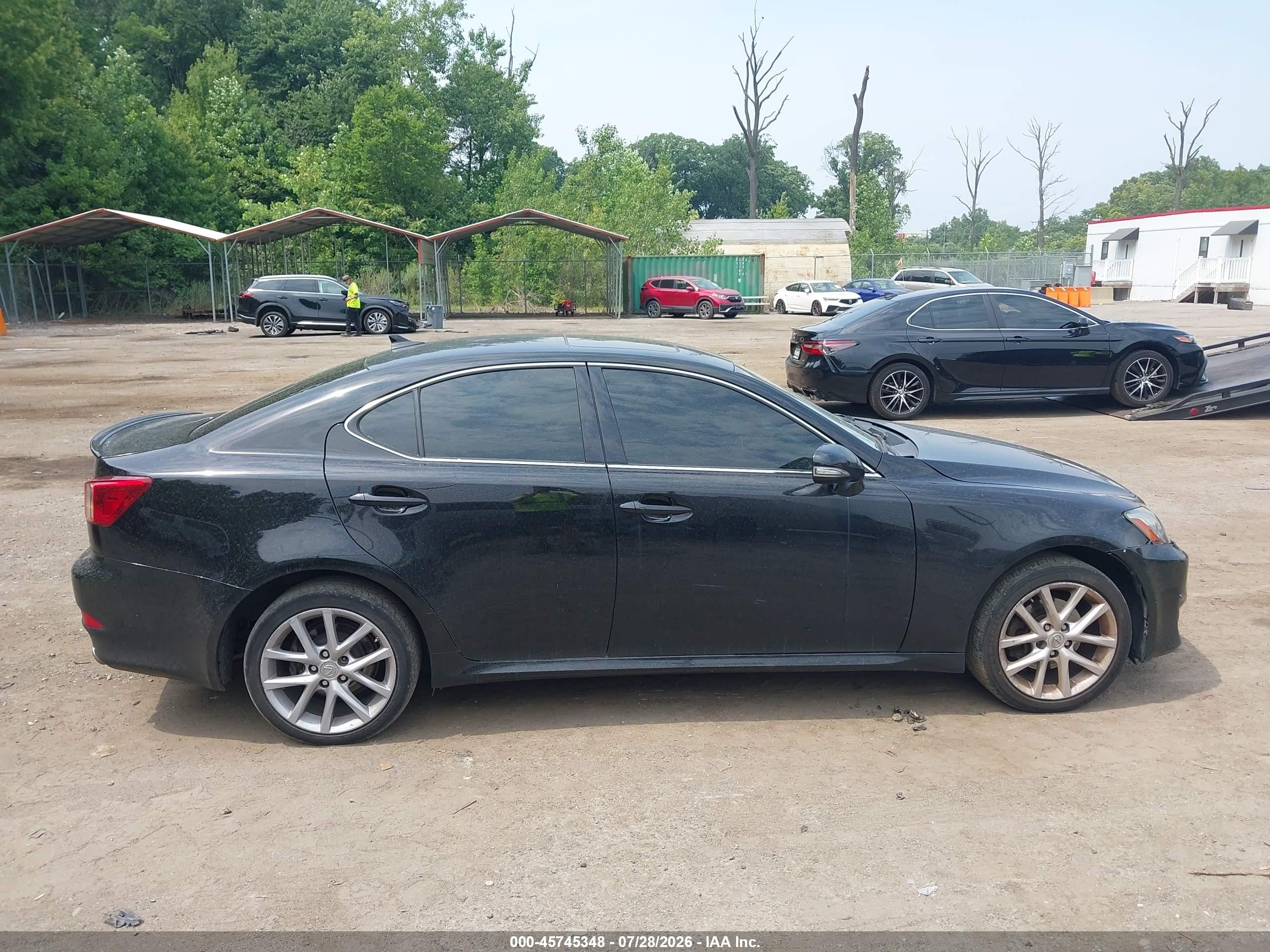2012 Lexus Is 250   Black vin: JTHCF5C27C5053449
