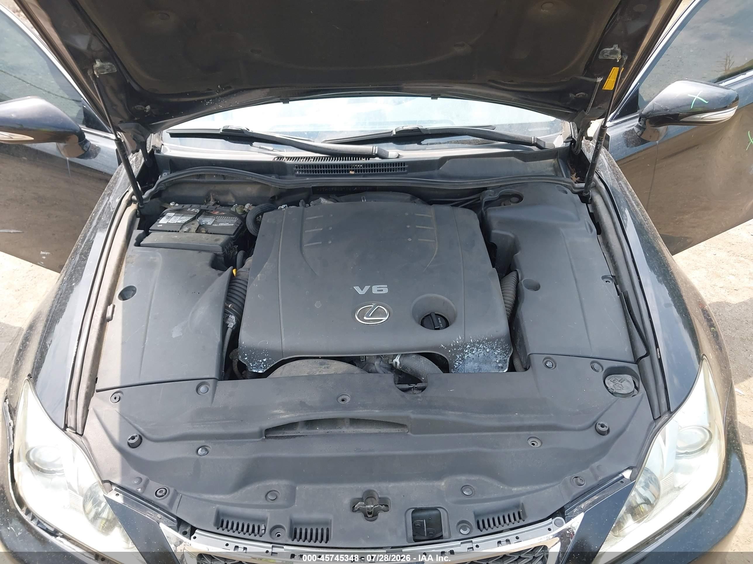 2012 Lexus Is 250   Black vin: JTHCF5C27C5053449
