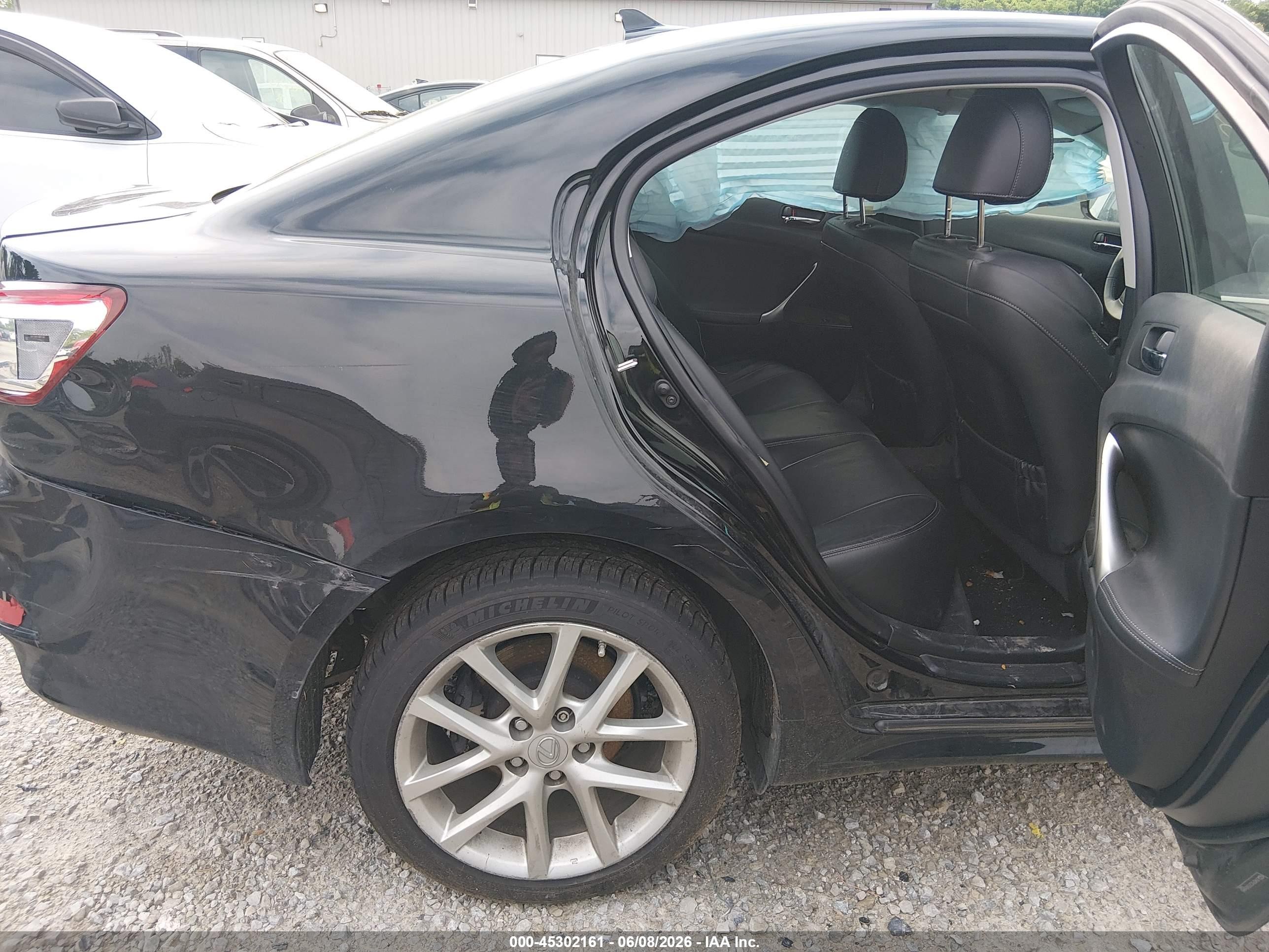 2012 Lexus Is 250 Black vin: JTHCF5C27C5056965