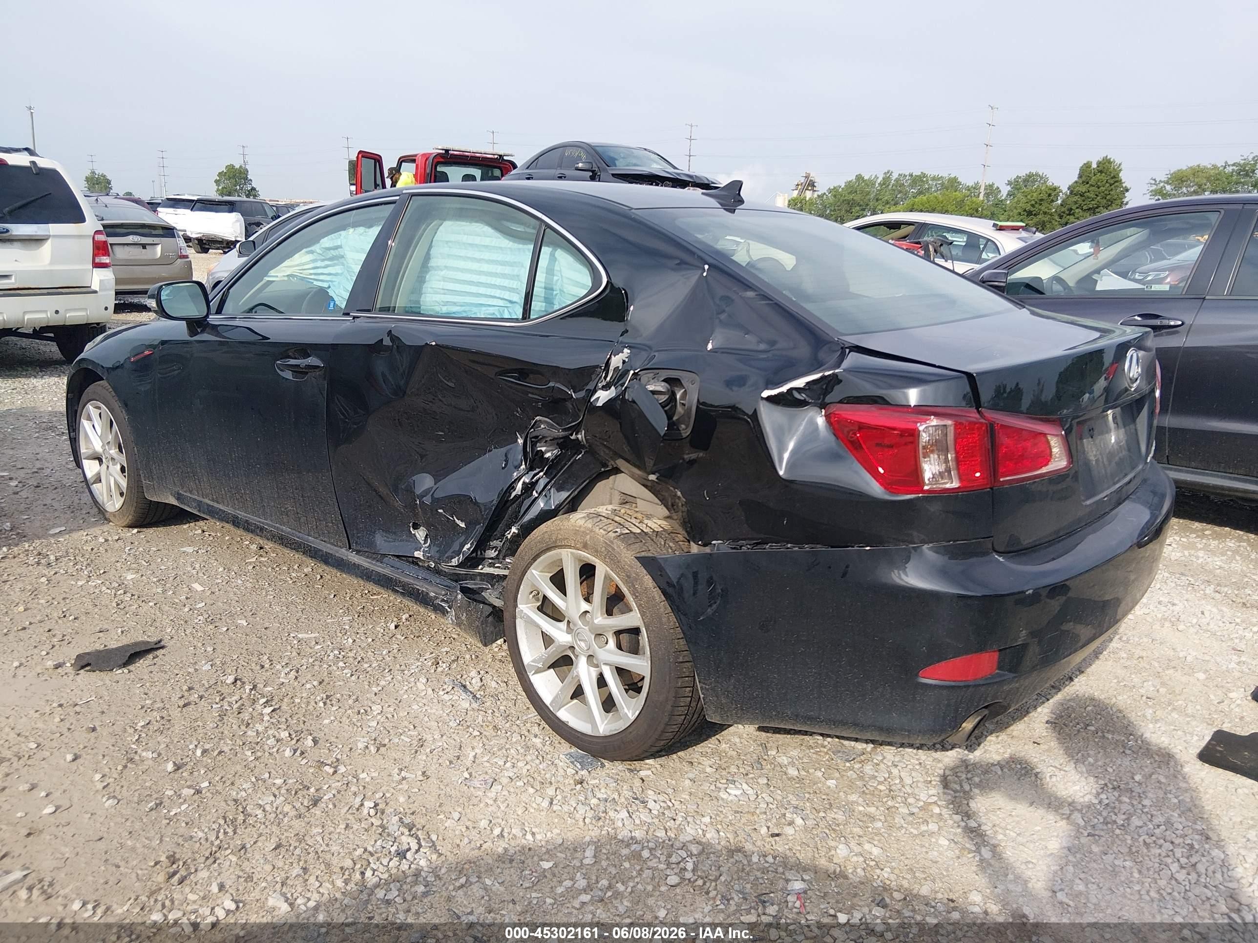 2012 Lexus Is 250 Black vin: JTHCF5C27C5056965