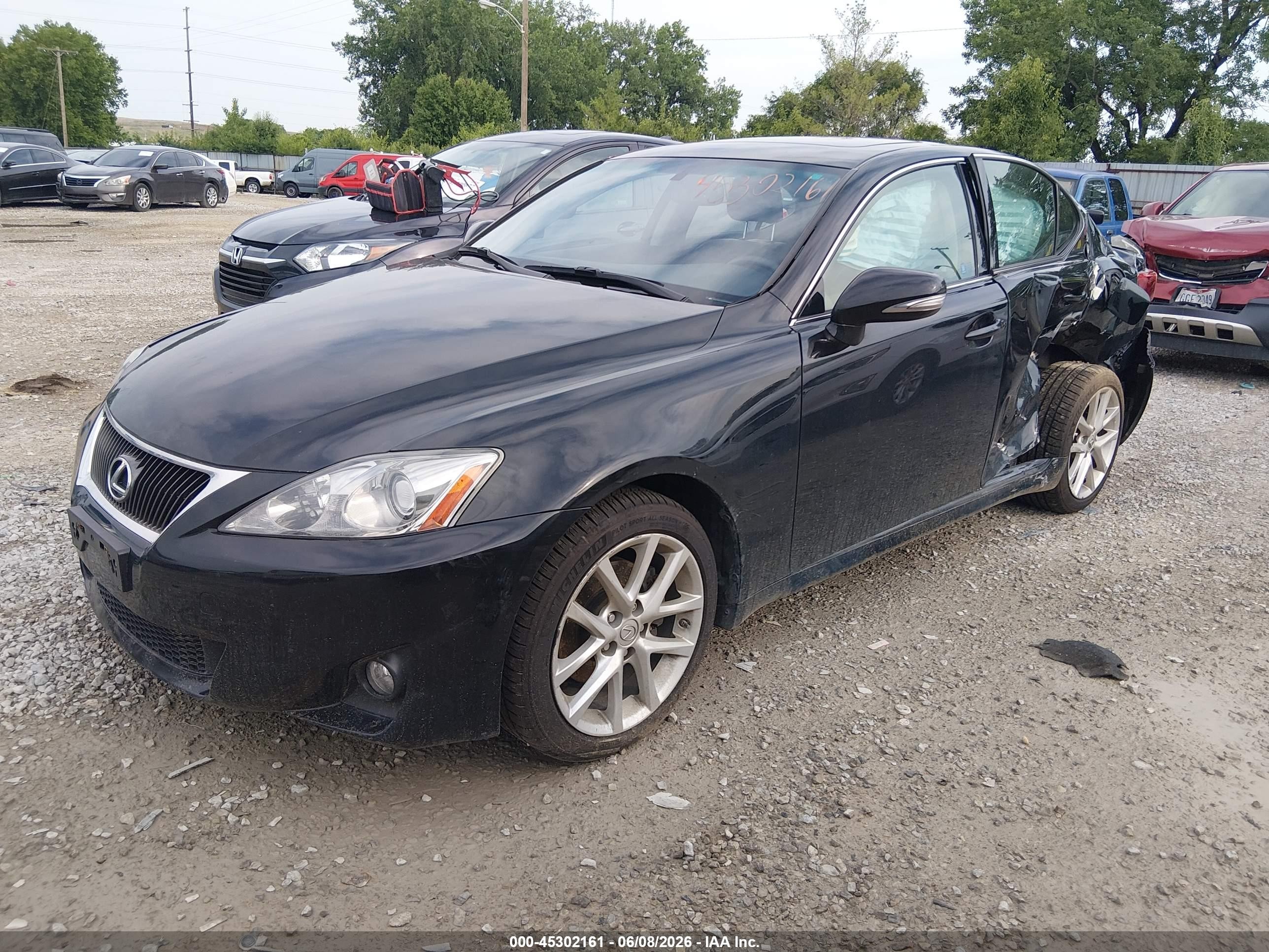 2012 Lexus Is 250 Black vin: JTHCF5C27C5056965