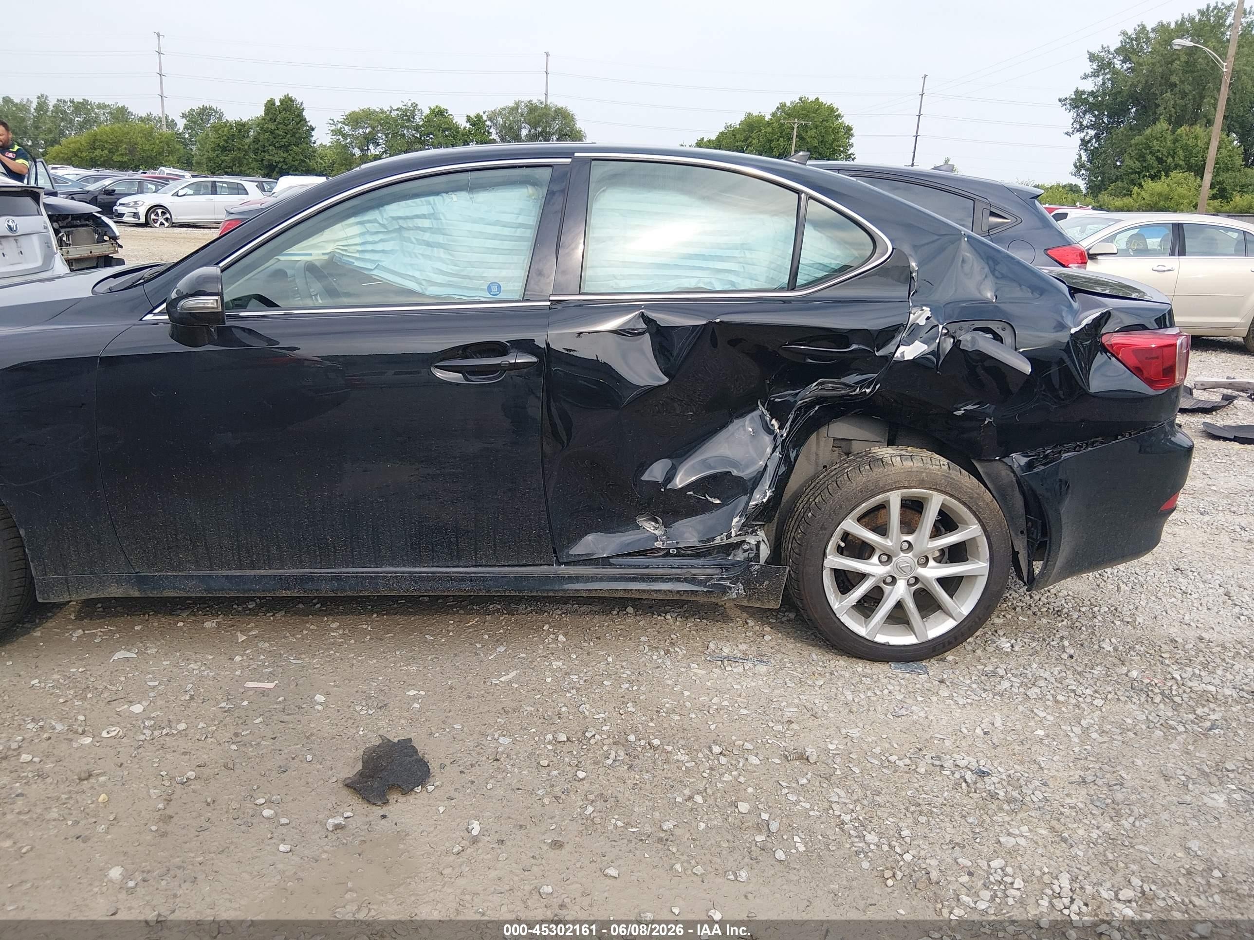 2012 Lexus Is 250 Black vin: JTHCF5C27C5056965