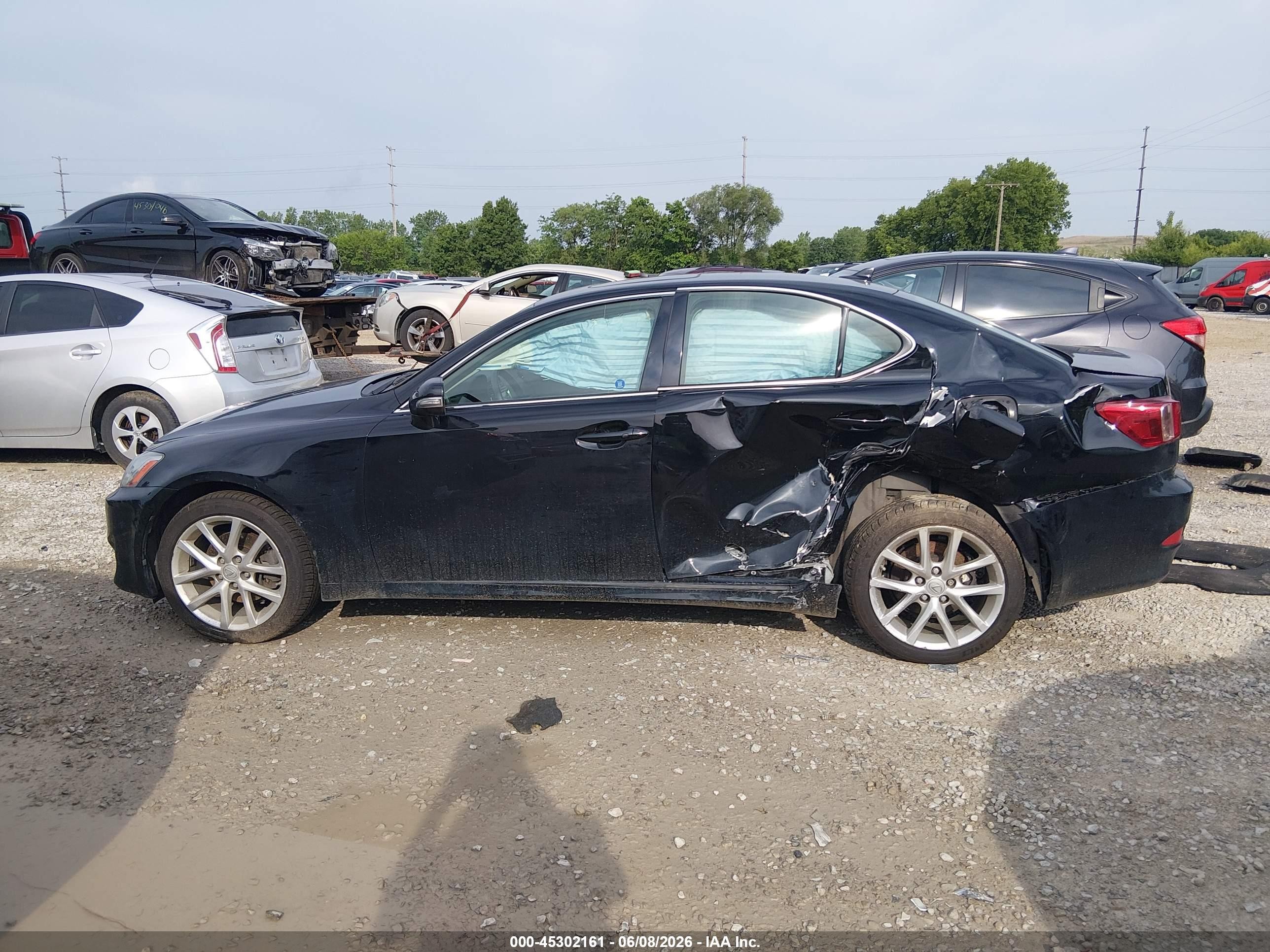 2012 Lexus Is 250 Black vin: JTHCF5C27C5056965