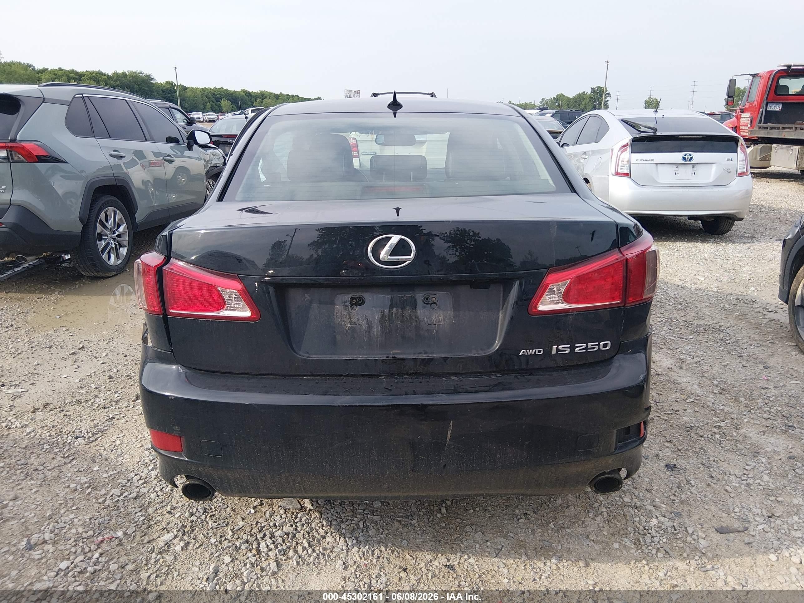 2012 Lexus Is 250 Black vin: JTHCF5C27C5056965