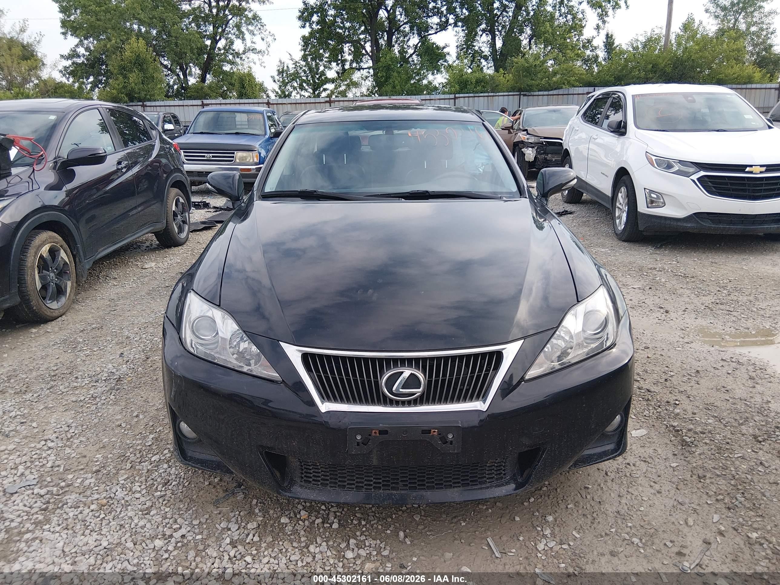 2012 Lexus Is 250 Black vin: JTHCF5C27C5056965