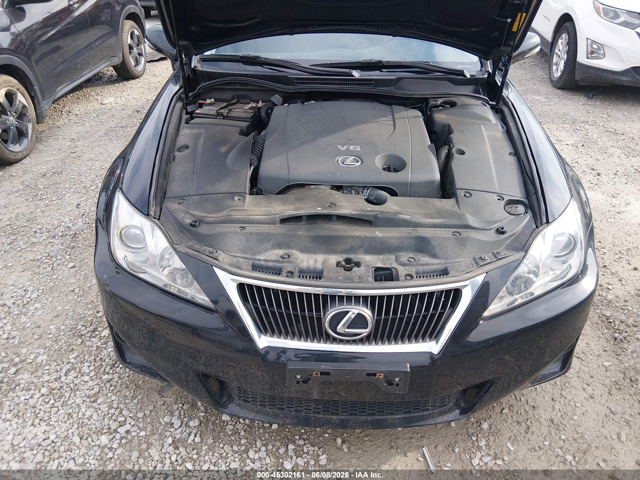 2012 Lexus Is 250 Black vin: JTHCF5C27C5056965