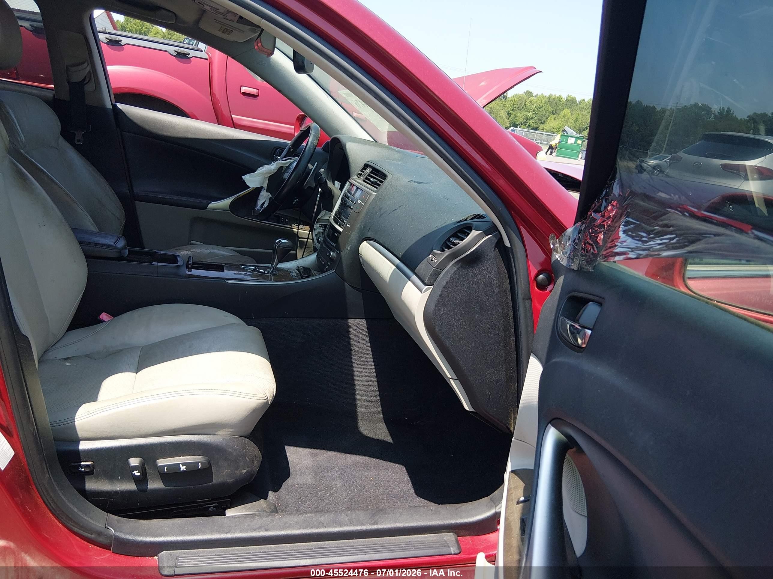 2012 Lexus Is 250   Red vin: JTHCF5C27C5058098