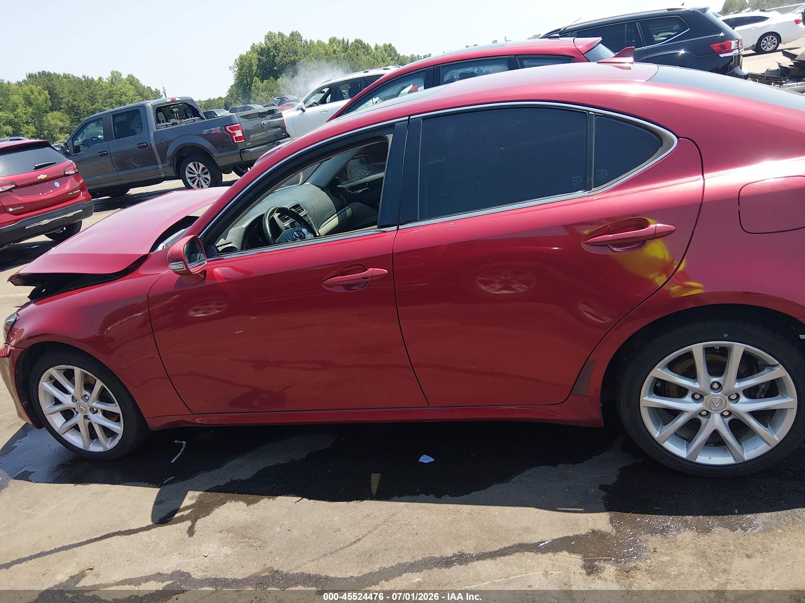 2012 Lexus Is 250   Red vin: JTHCF5C27C5058098
