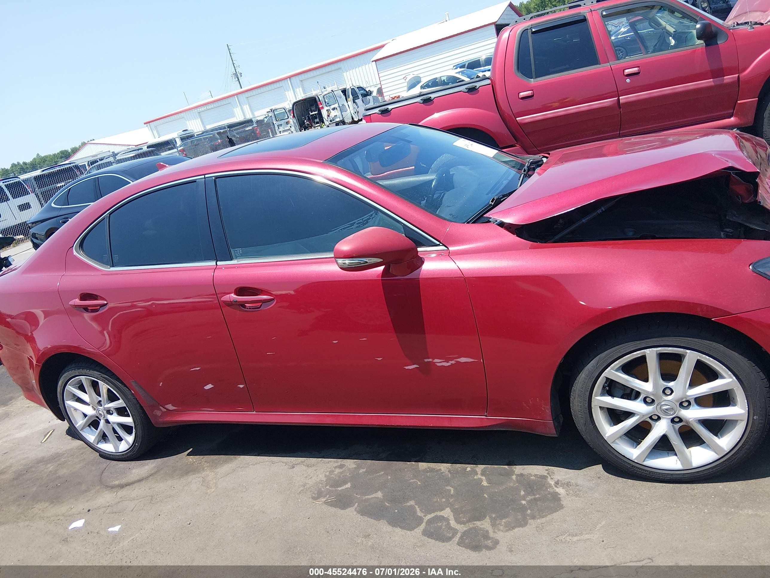 2012 Lexus Is 250   Red vin: JTHCF5C27C5058098