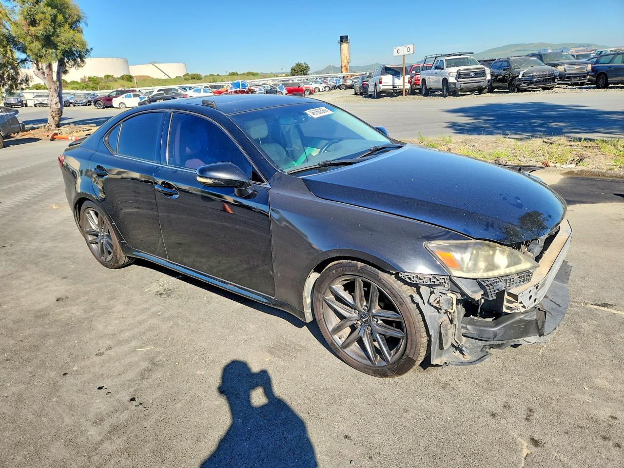 2012 Lexus Is 250 Base Black vin: JTHCF5C27C5059185