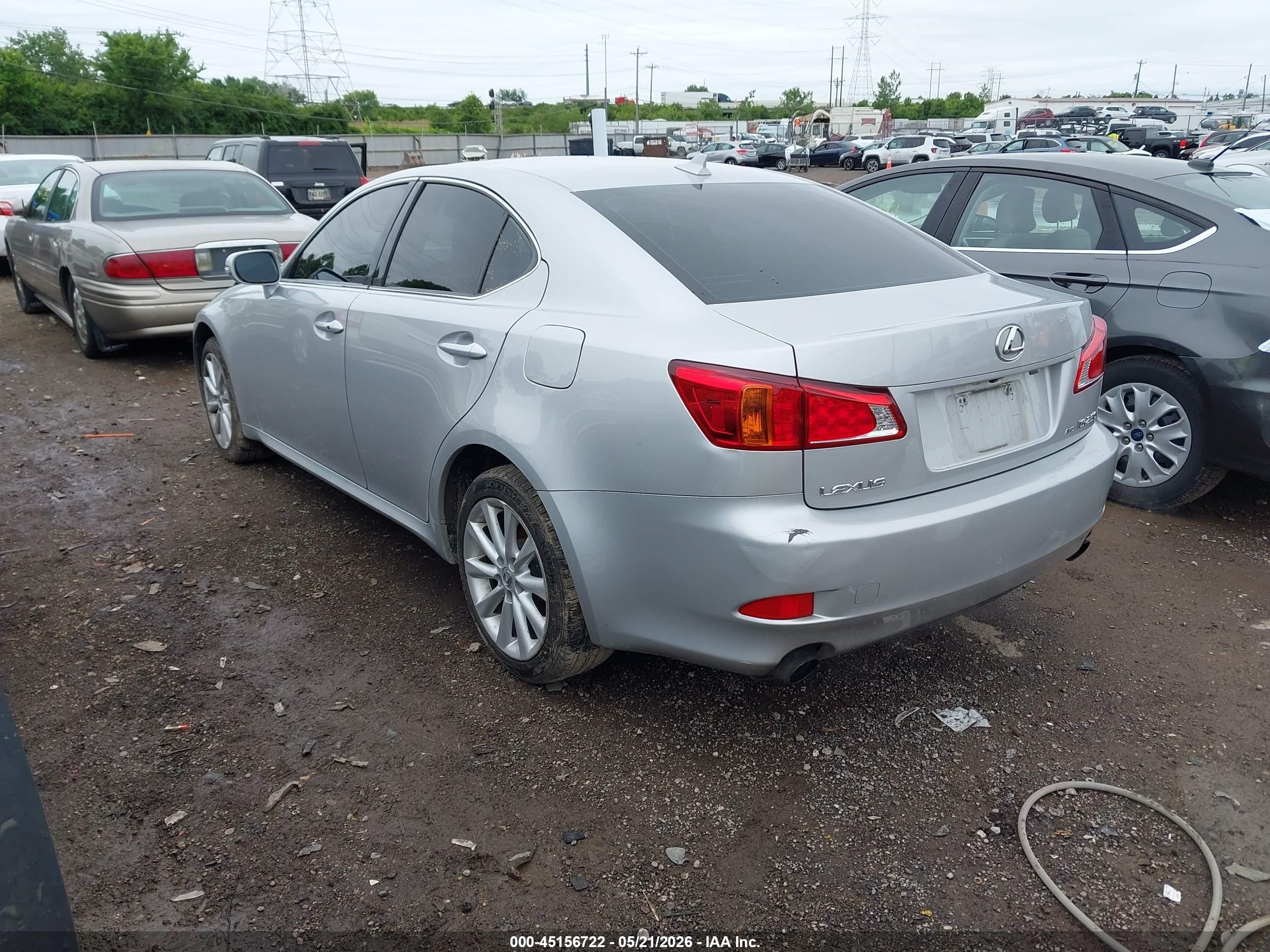2010 Lexus Is 250   Silver vin: JTHCF5C28A5043946