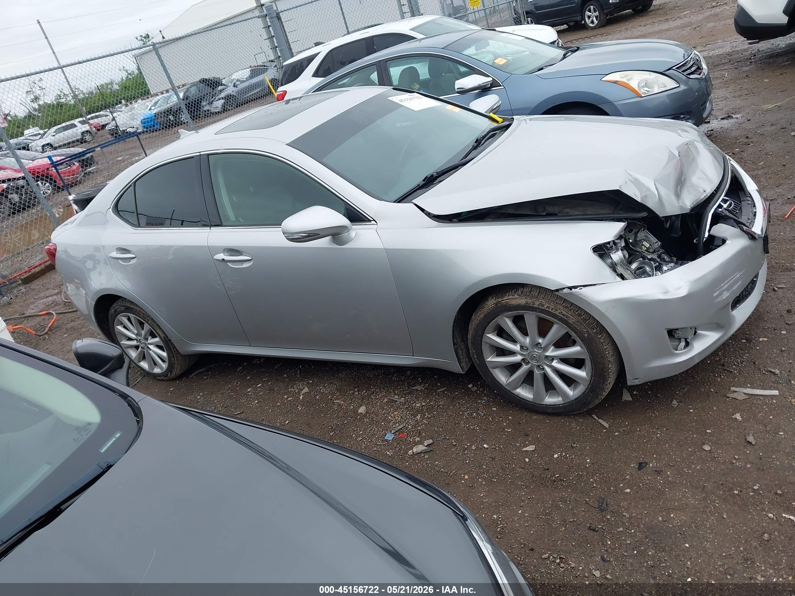 2010 Lexus Is 250   Silver vin: JTHCF5C28A5043946
