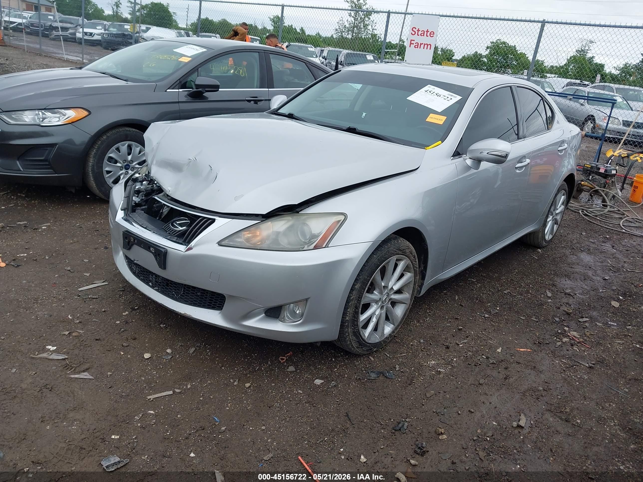 2010 Lexus Is 250   Silver vin: JTHCF5C28A5043946