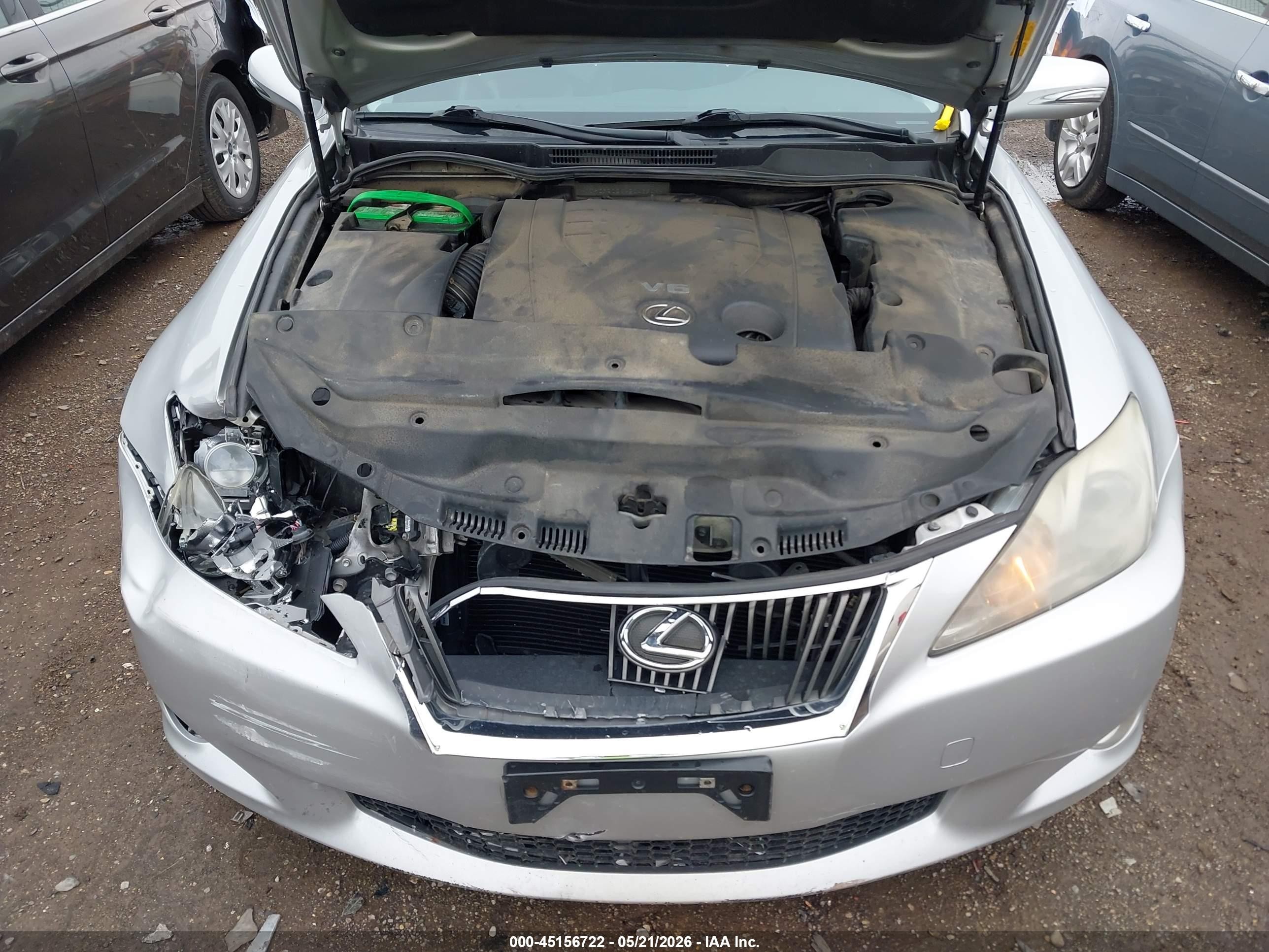 2010 Lexus Is 250   Silver vin: JTHCF5C28A5043946