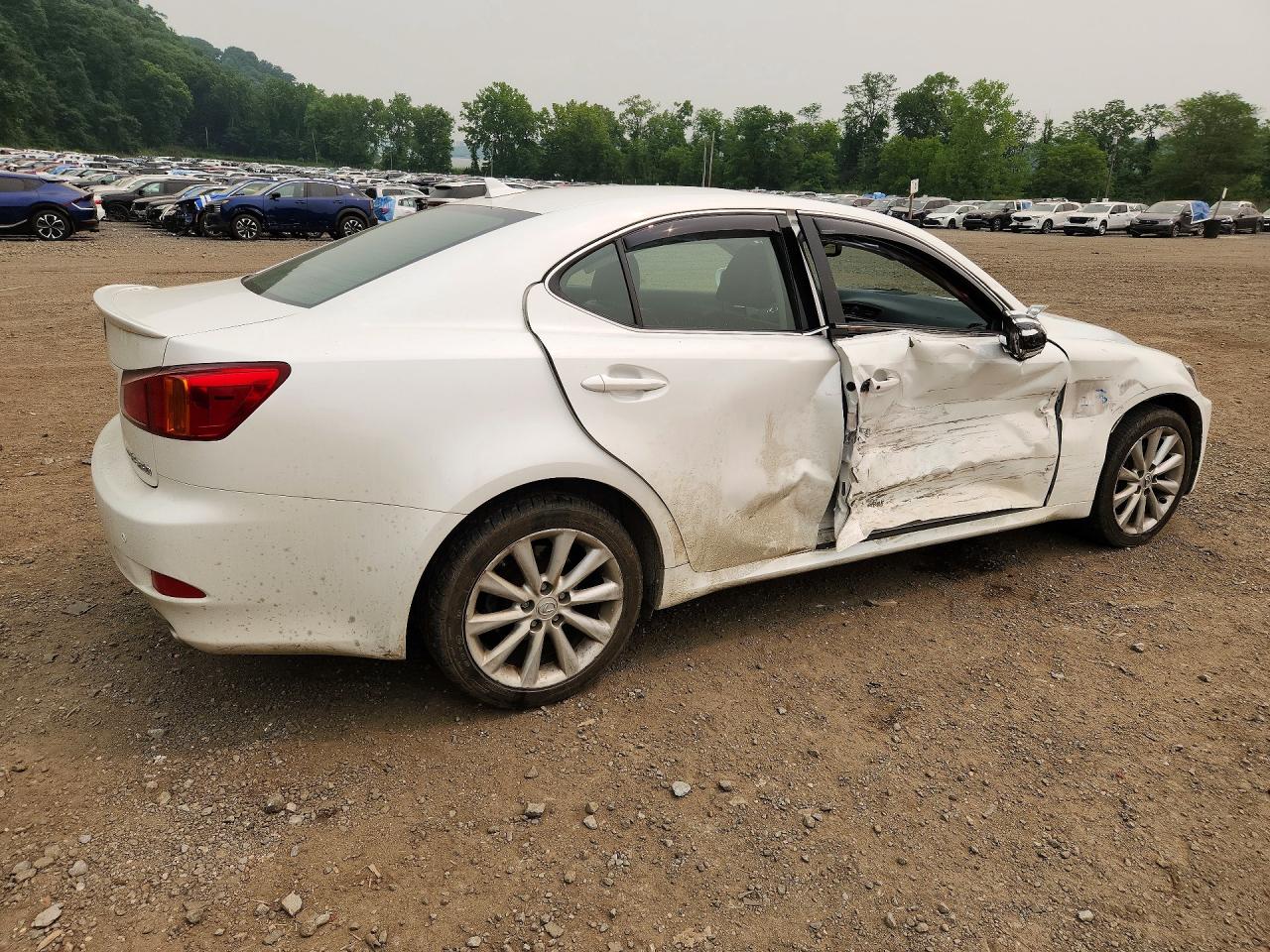2010 Lexus Is 250 White vin: JTHCF5C28A5044157