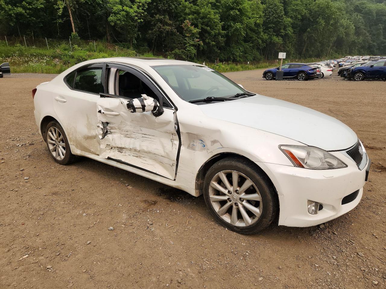 2010 Lexus Is 250 White vin: JTHCF5C28A5044157