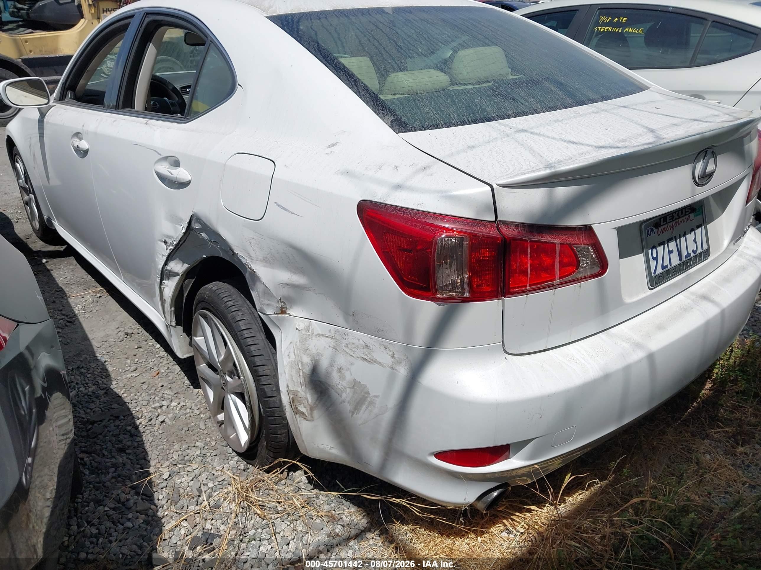2011 Lexus Is 250 White vin: JTHCF5C28B5047061