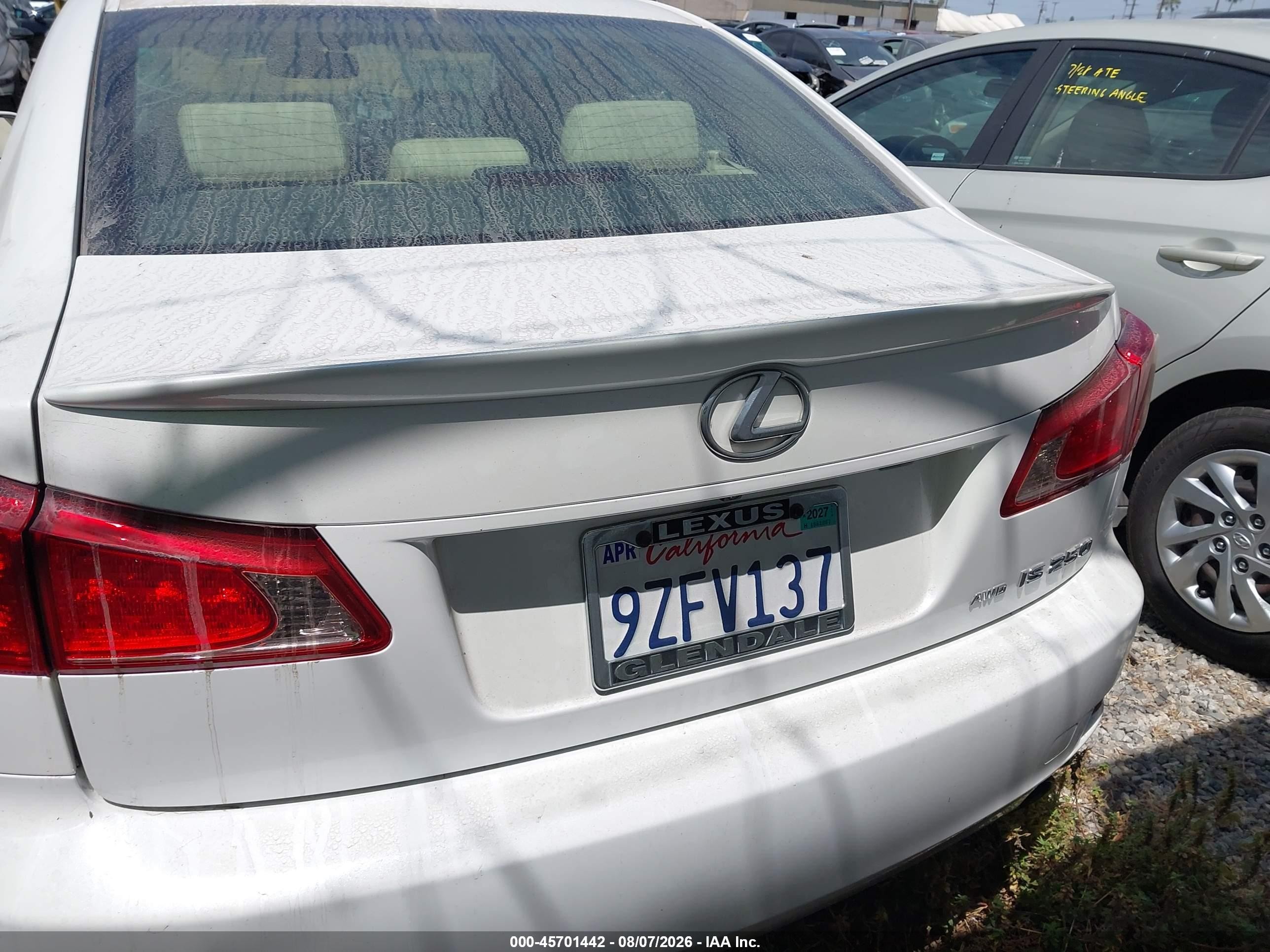 2011 Lexus Is 250 White vin: JTHCF5C28B5047061