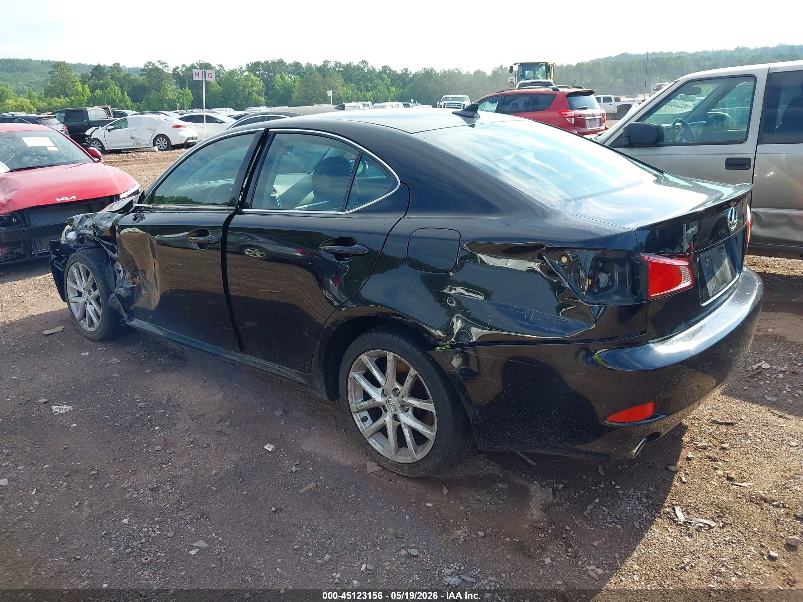 2011 Lexus Is 250 Black vin: JTHCF5C28B5047691