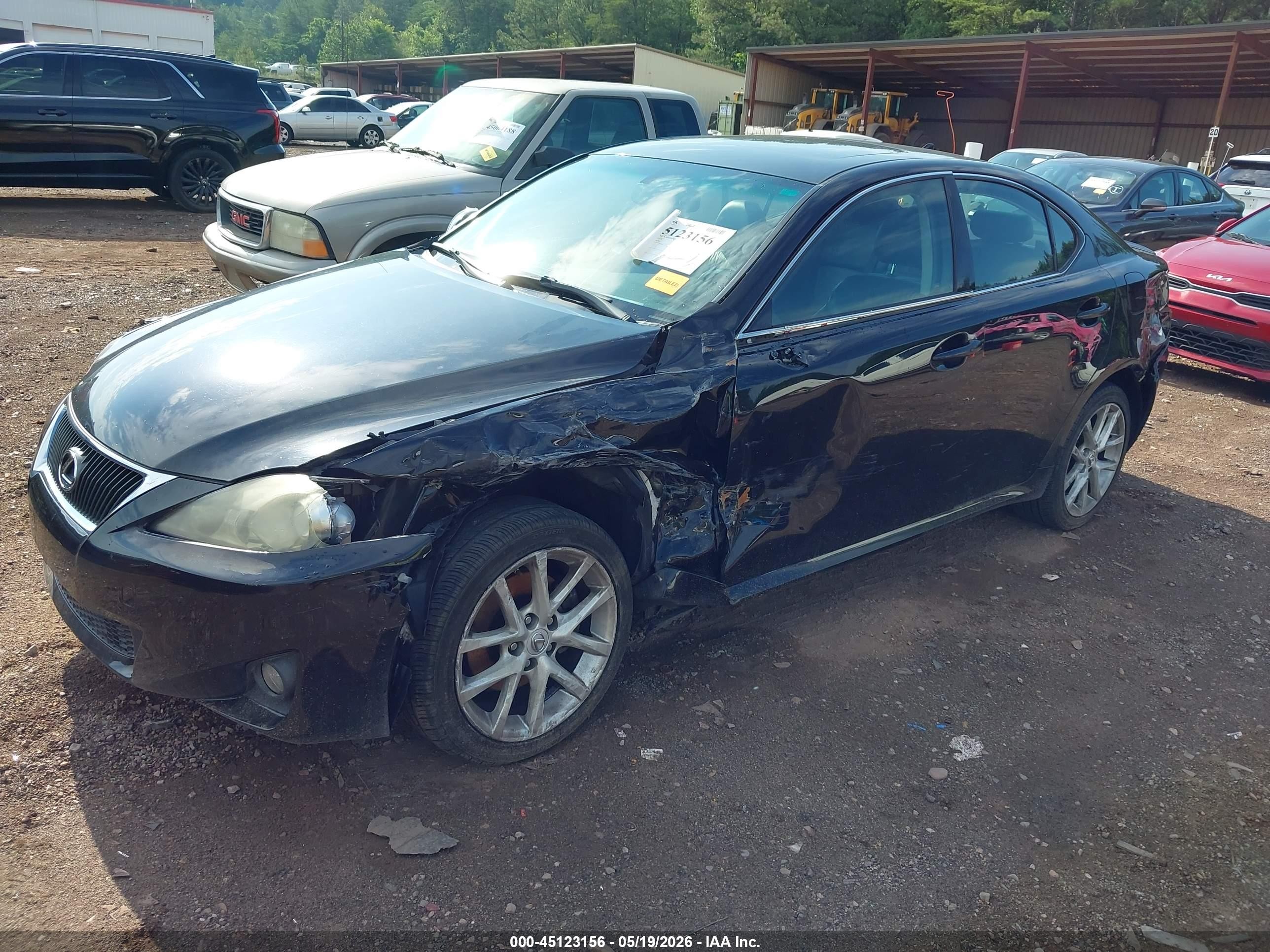 2011 Lexus Is 250 Black vin: JTHCF5C28B5047691