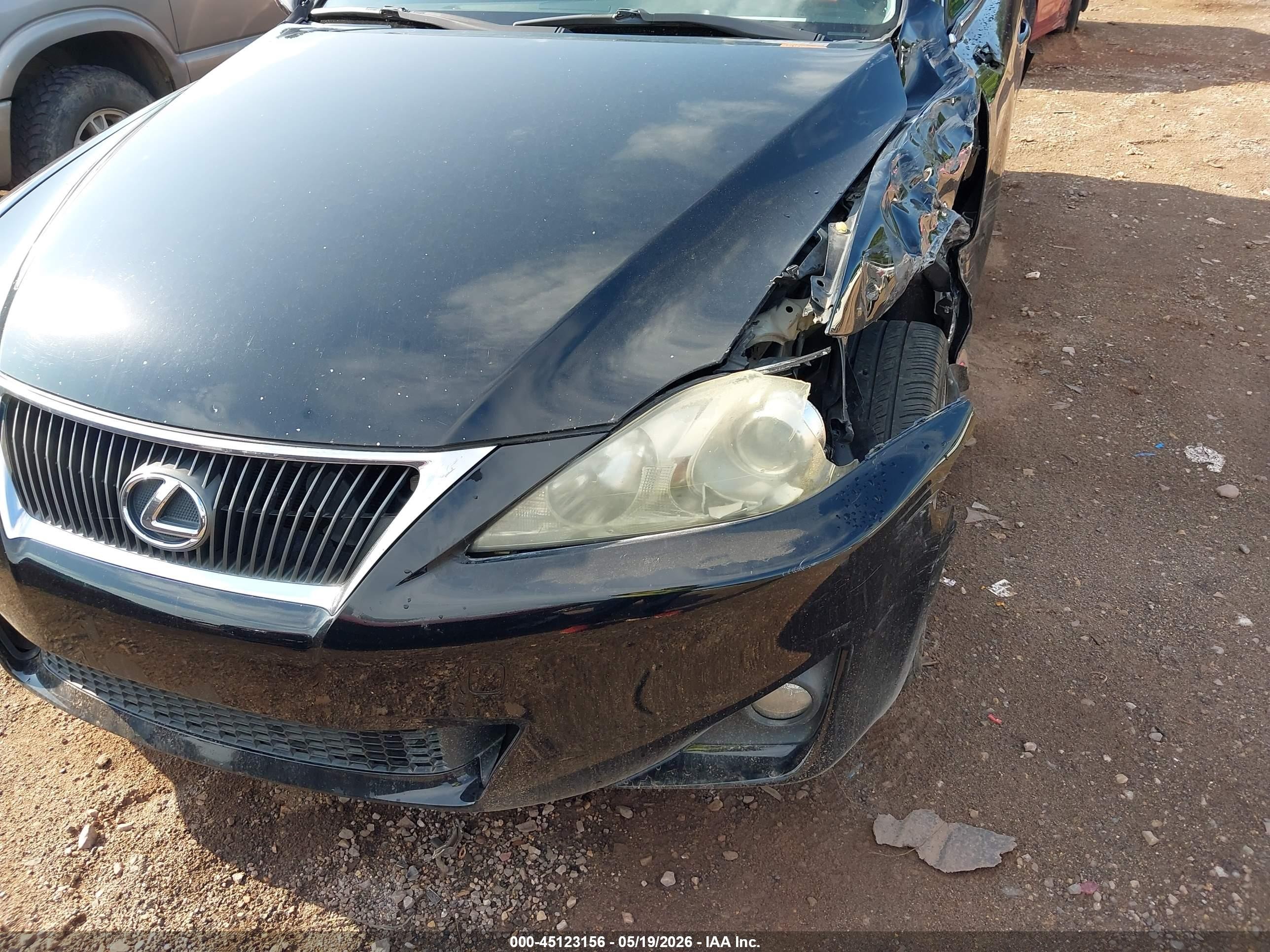 2011 Lexus Is 250 Black vin: JTHCF5C28B5047691