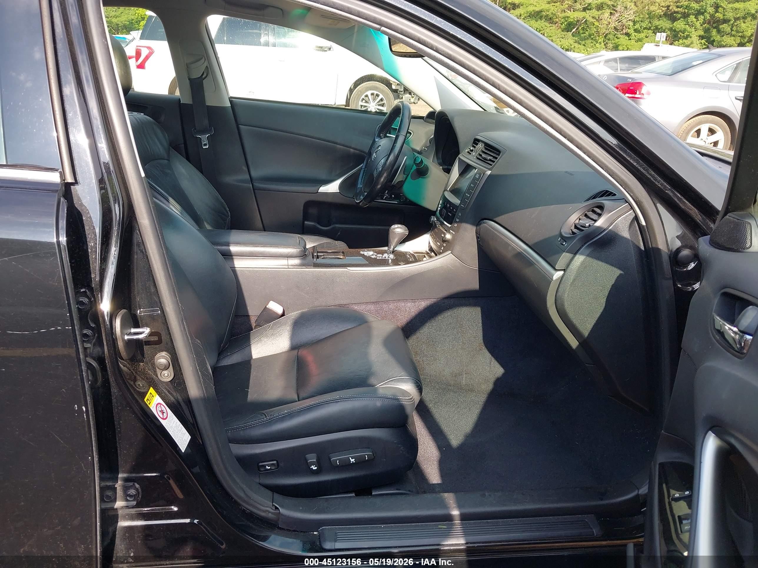 2011 Lexus Is 250 Black vin: JTHCF5C28B5047691