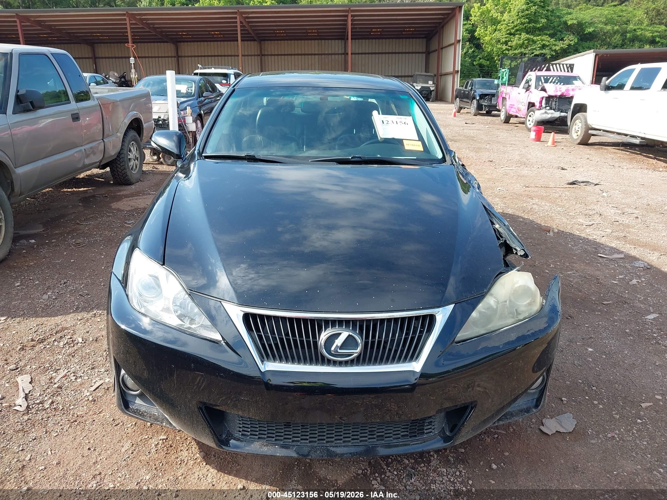 2011 Lexus Is 250 Black vin: JTHCF5C28B5047691