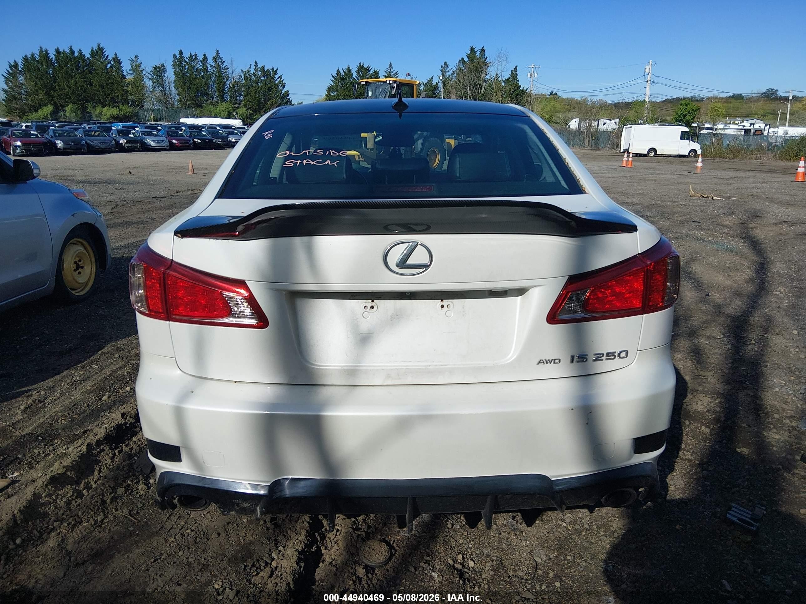 2011 Lexus Is 250   White vin: JTHCF5C28B5050462