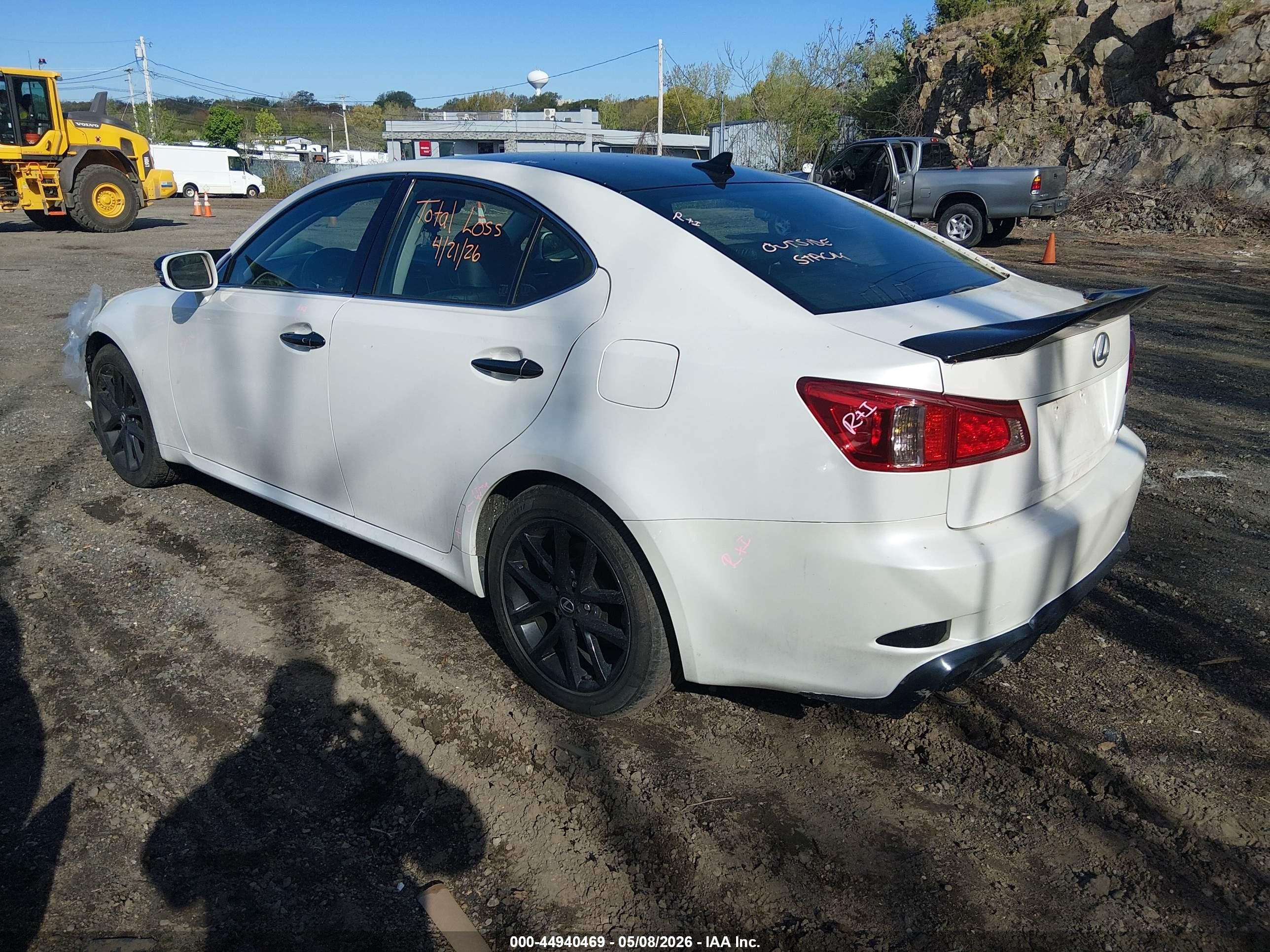 2011 Lexus Is 250   White vin: JTHCF5C28B5050462
