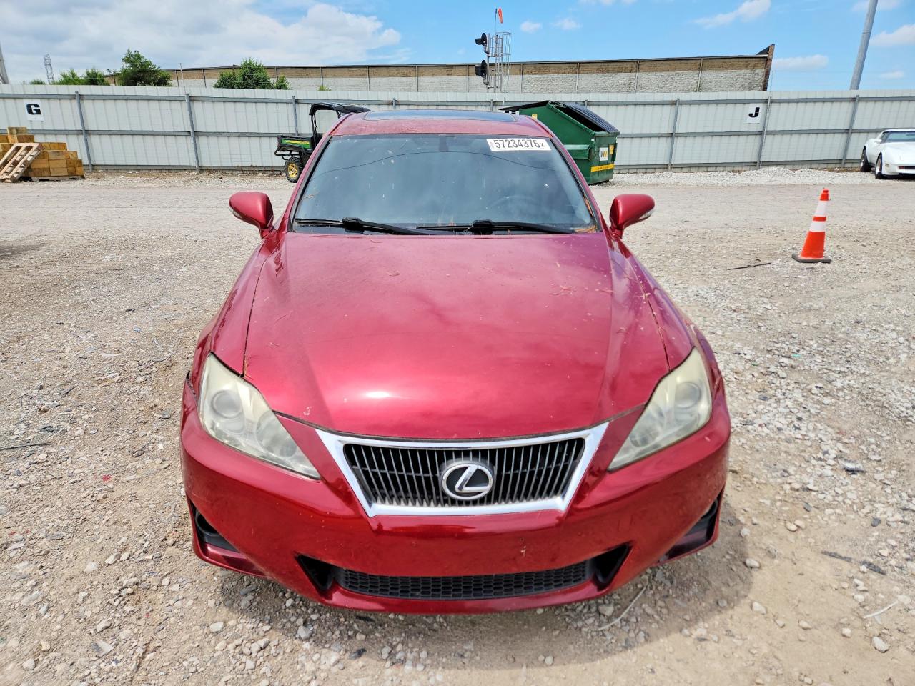 2012 Lexus Is 250 Red vin: JTHCF5C28C5056361