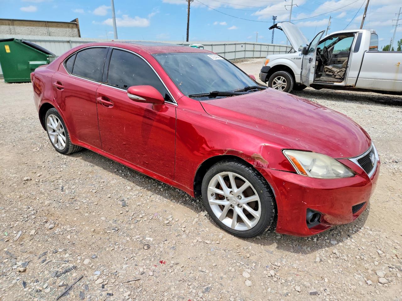 2012 Lexus Is 250 Red vin: JTHCF5C28C5056361