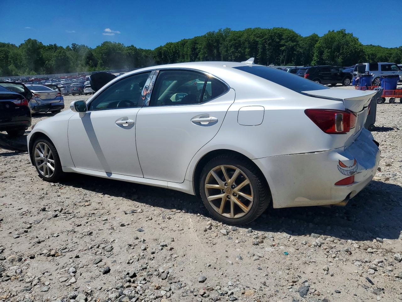 2012 Lexus Is 250 White vin: JTHCF5C28C5056909