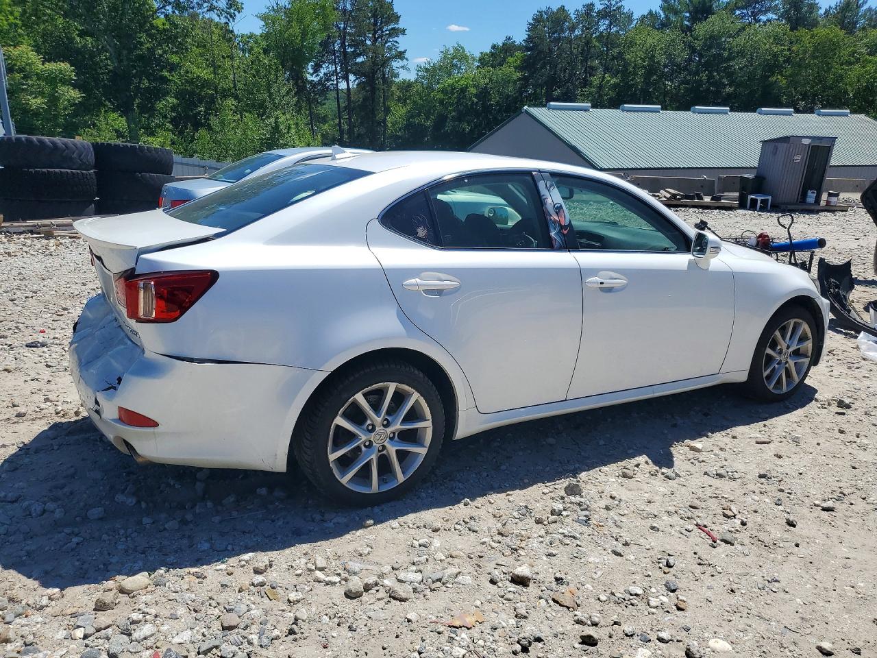2012 Lexus Is 250 White vin: JTHCF5C28C5056909