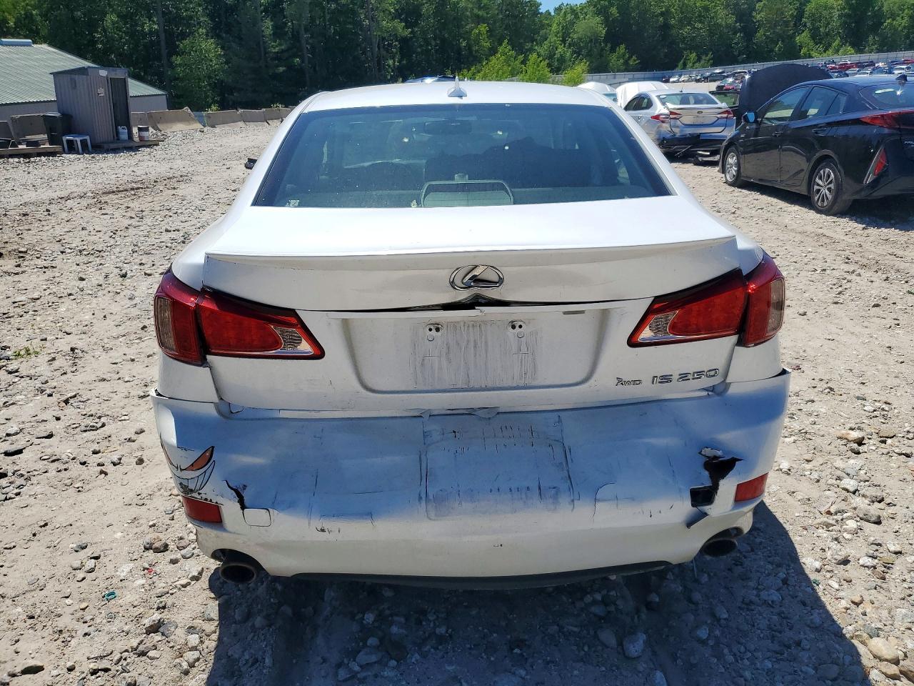2012 Lexus Is 250 White vin: JTHCF5C28C5056909
