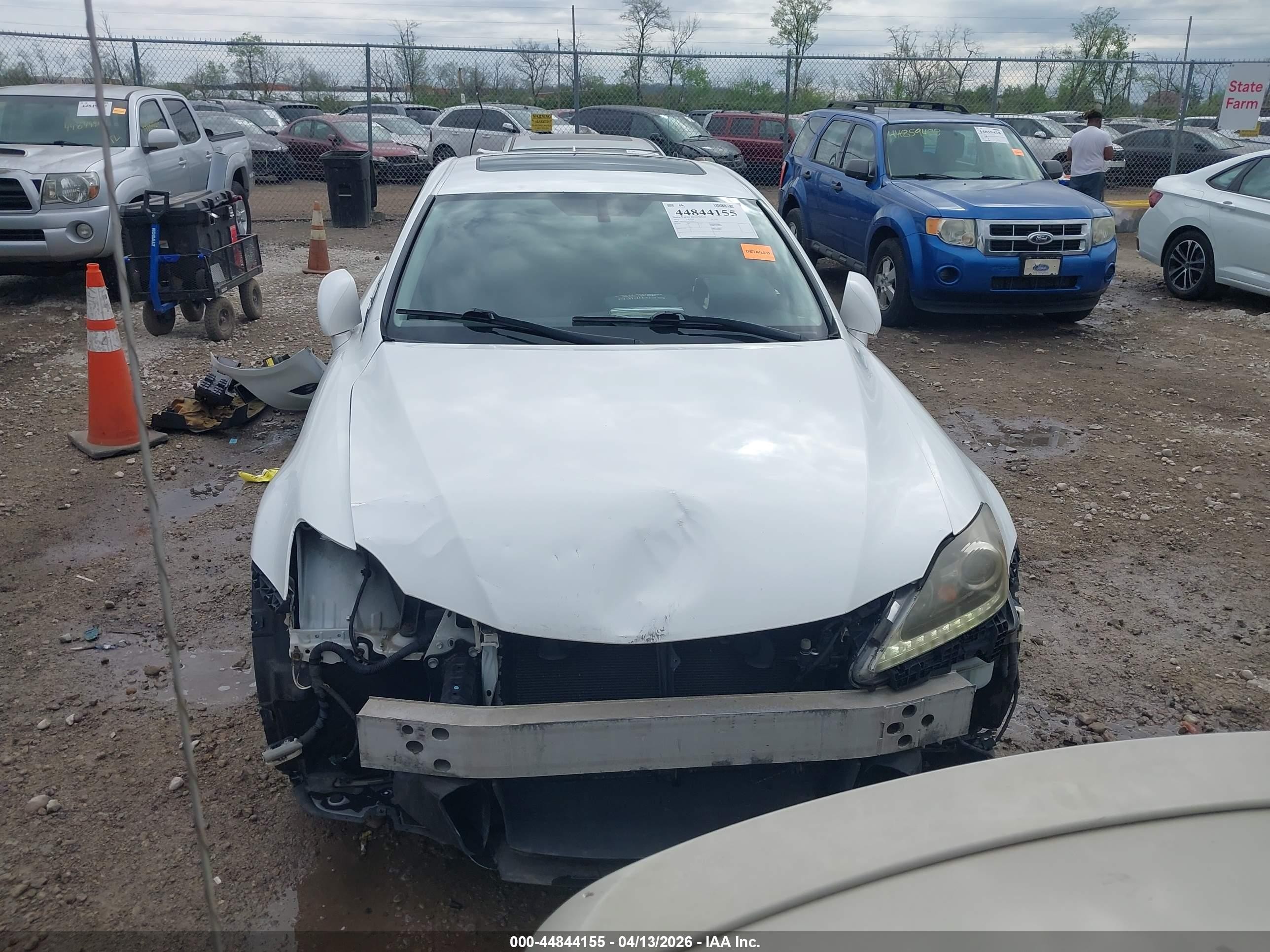 2012 Lexus Is 250 White vin: JTHCF5C28C5058613