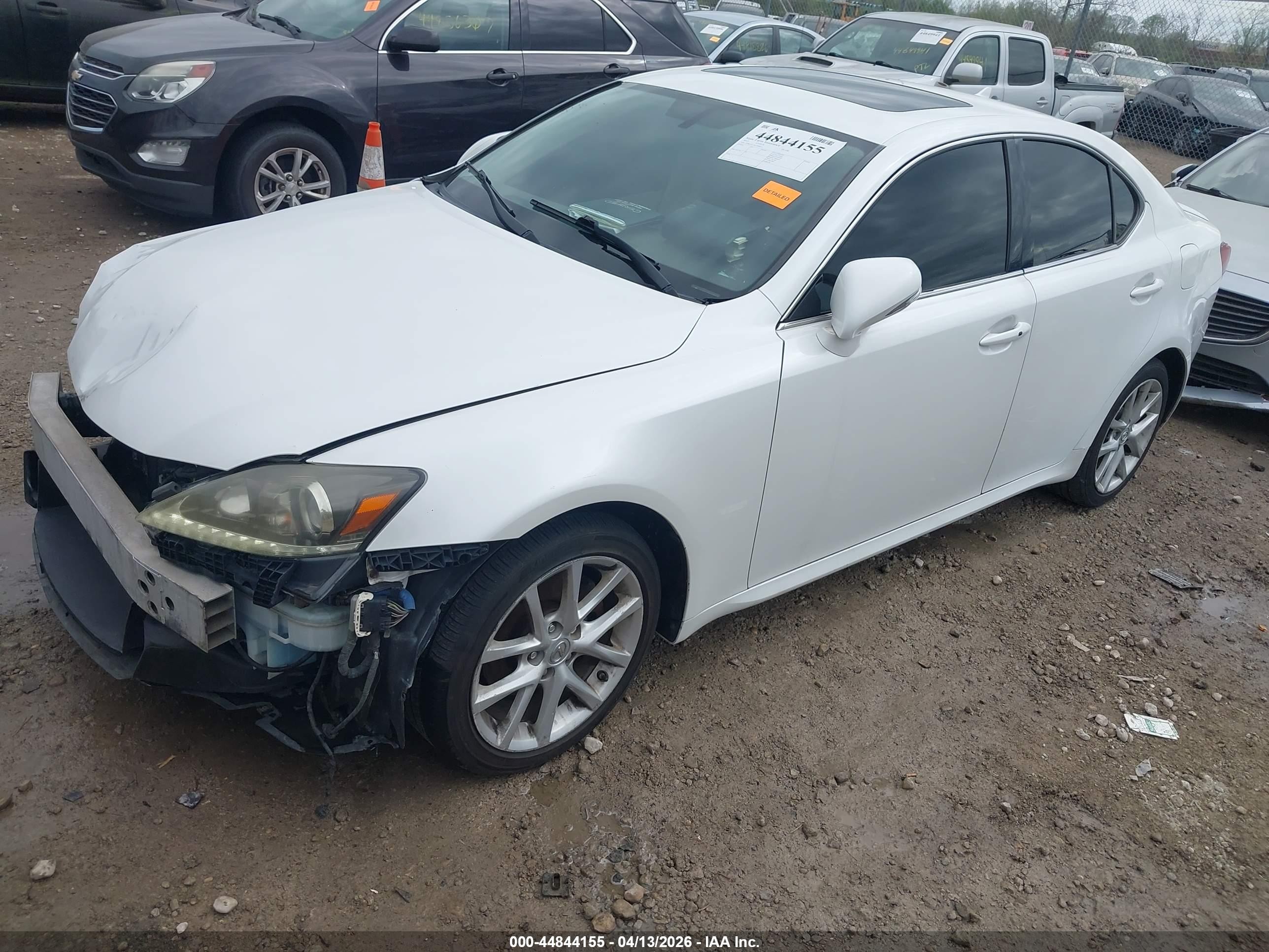 2012 Lexus Is 250 White vin: JTHCF5C28C5058613