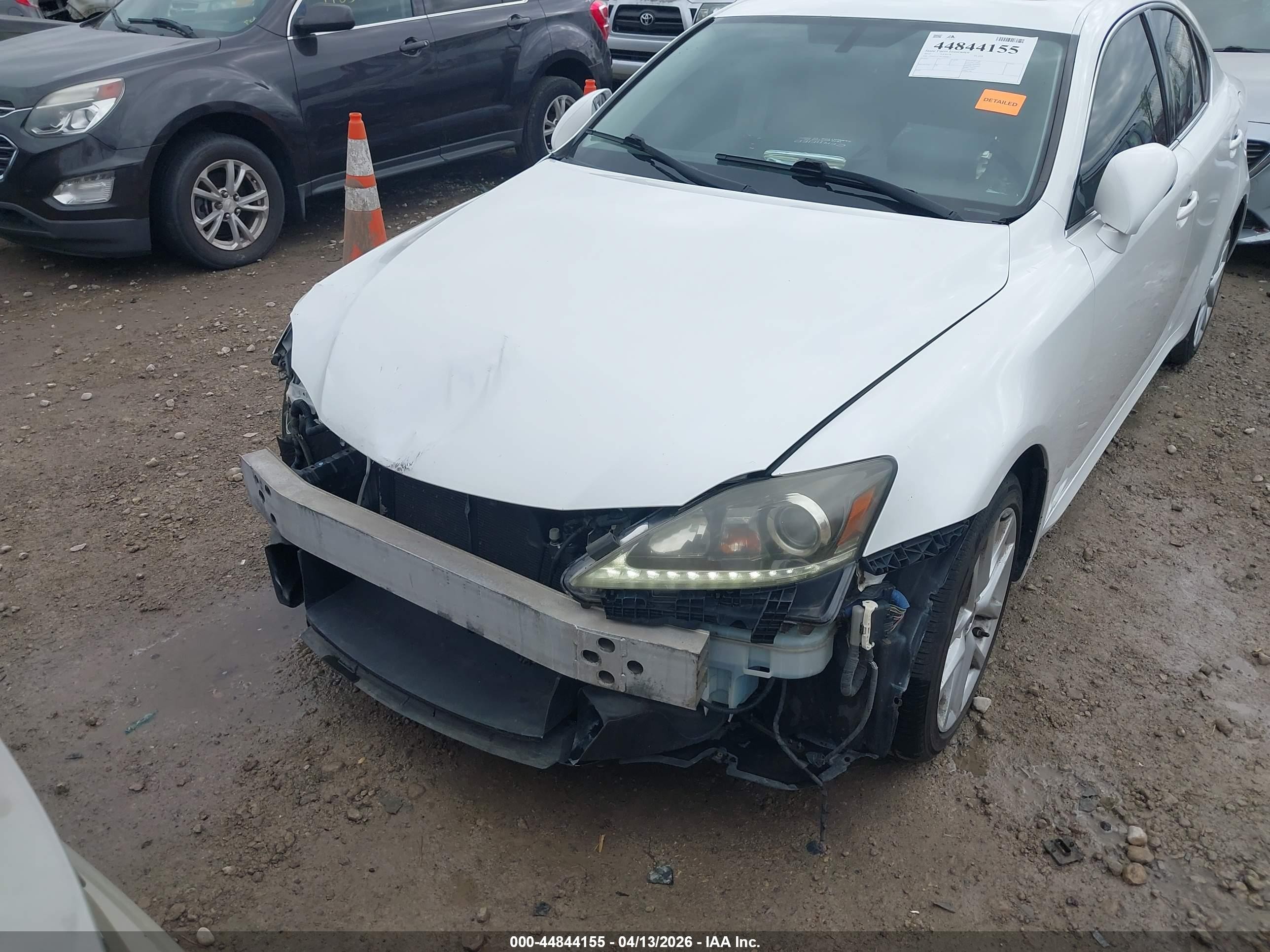 2012 Lexus Is 250 White vin: JTHCF5C28C5058613