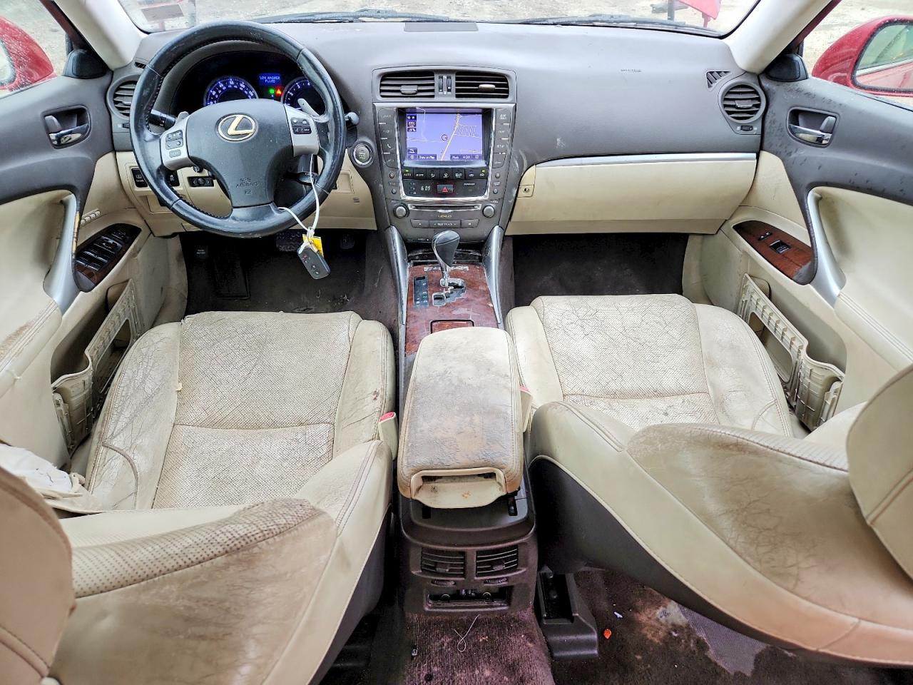 2013 Lexus Is 250 Red vin: JTHCF5C28D5062565