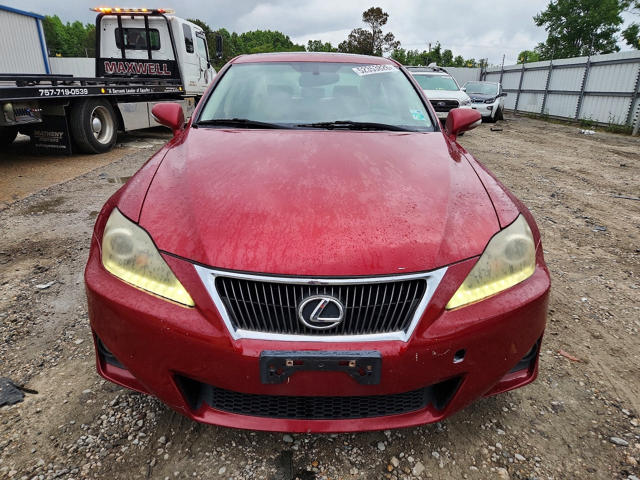 2013 Lexus Is 250 Red vin: JTHCF5C28D5062565