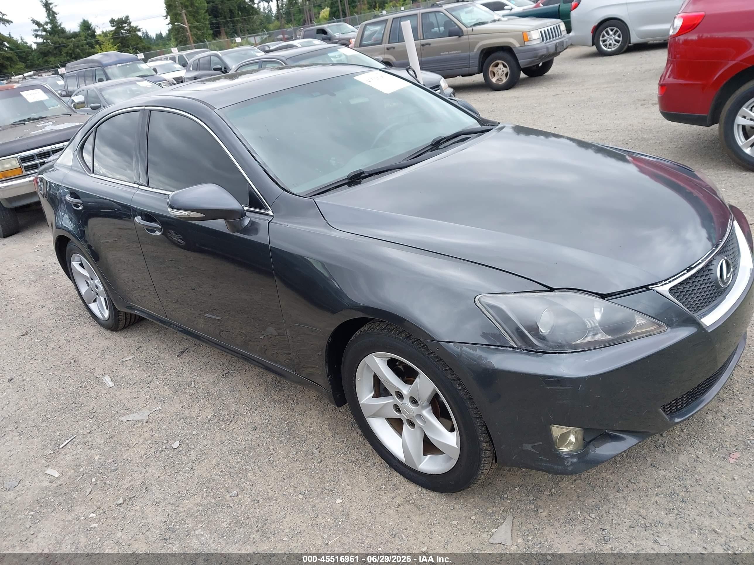 2010 Lexus Is 250   Gray vin: JTHCF5C29A5038612