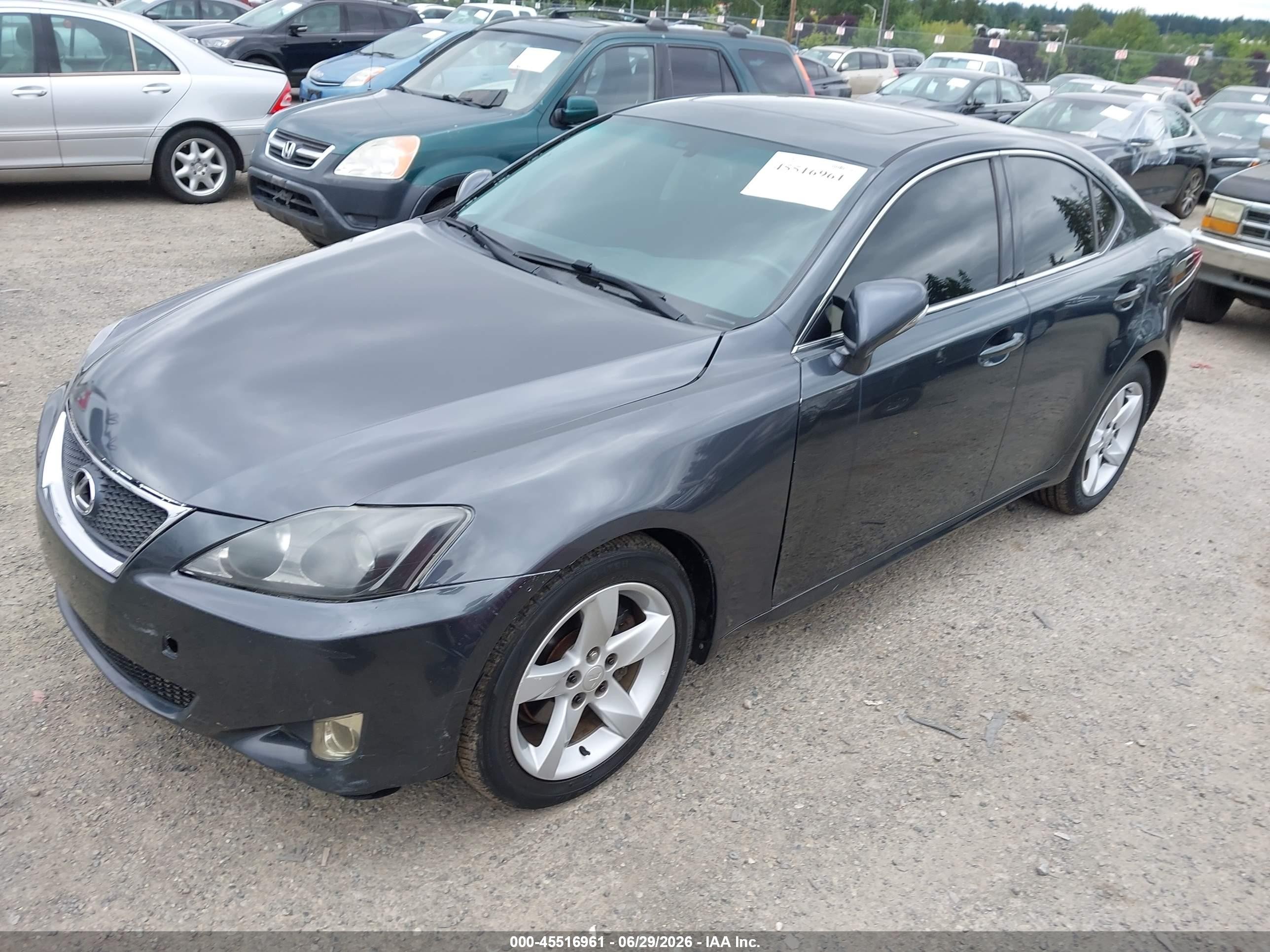 2010 Lexus Is 250   Gray vin: JTHCF5C29A5038612