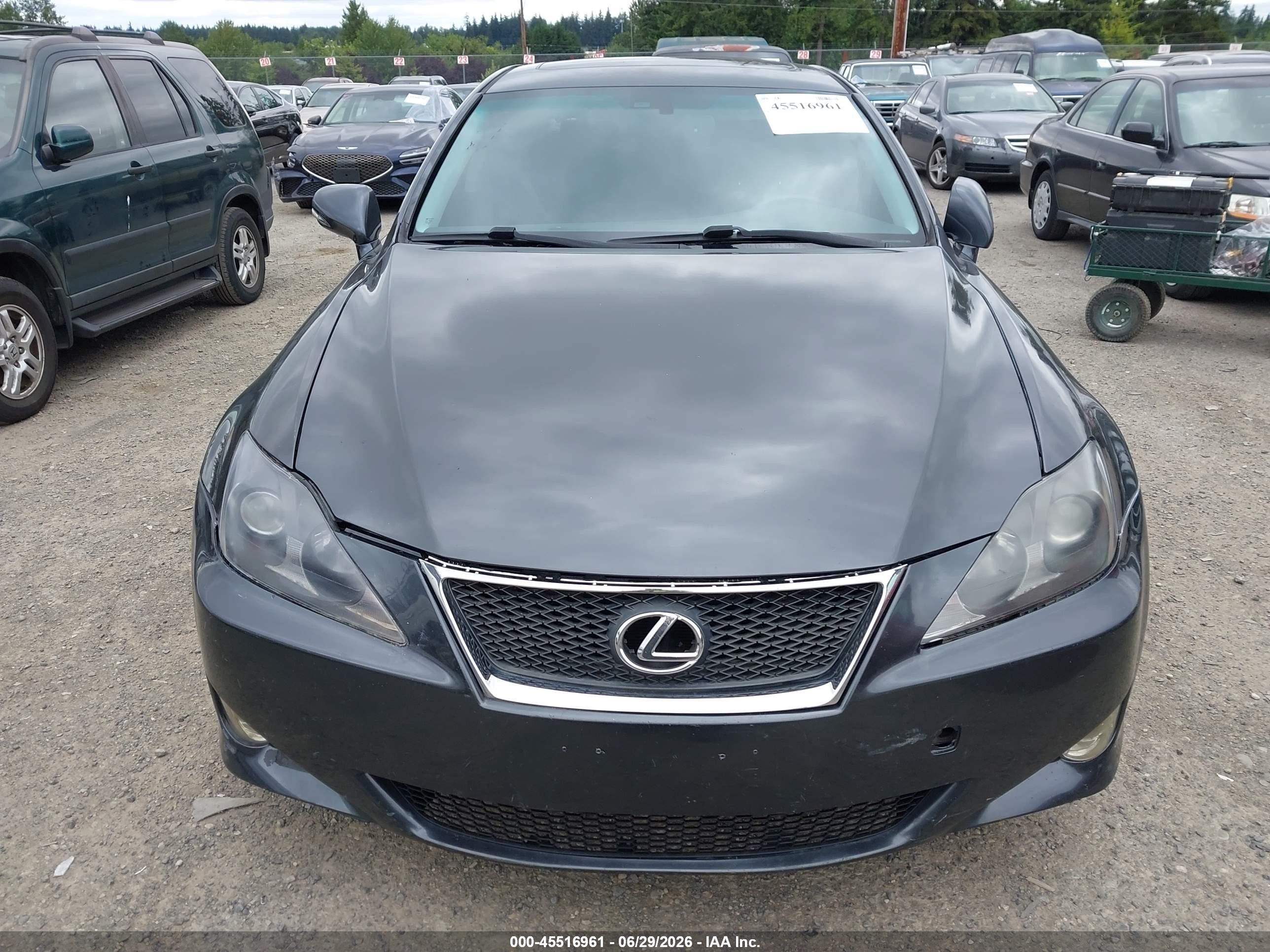 2010 Lexus Is 250   Gray vin: JTHCF5C29A5038612