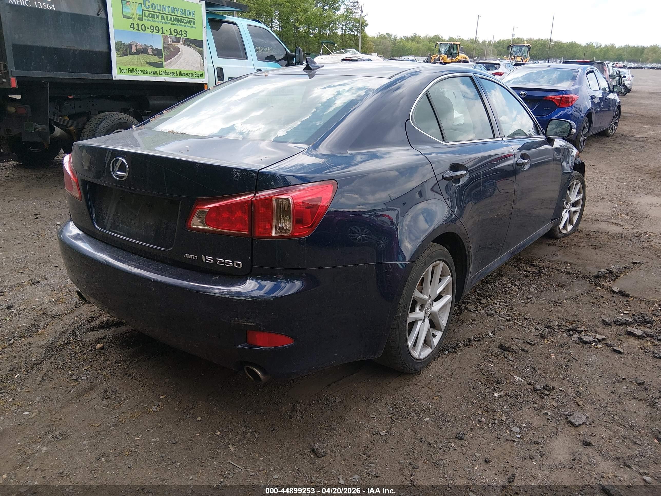 2011 Lexus Is 250   Blue vin: JTHCF5C29B5044945