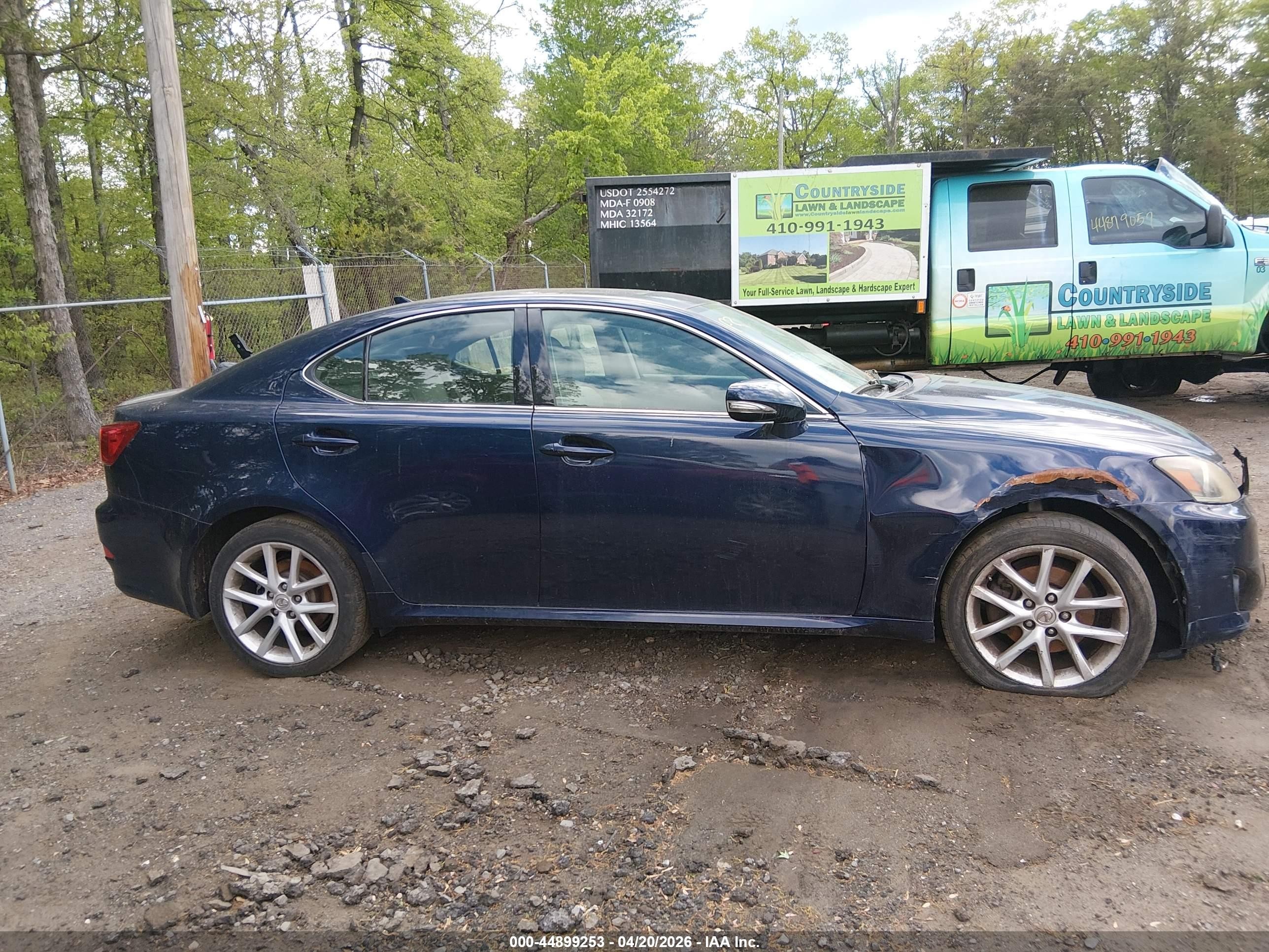 2011 Lexus Is 250   Blue vin: JTHCF5C29B5044945