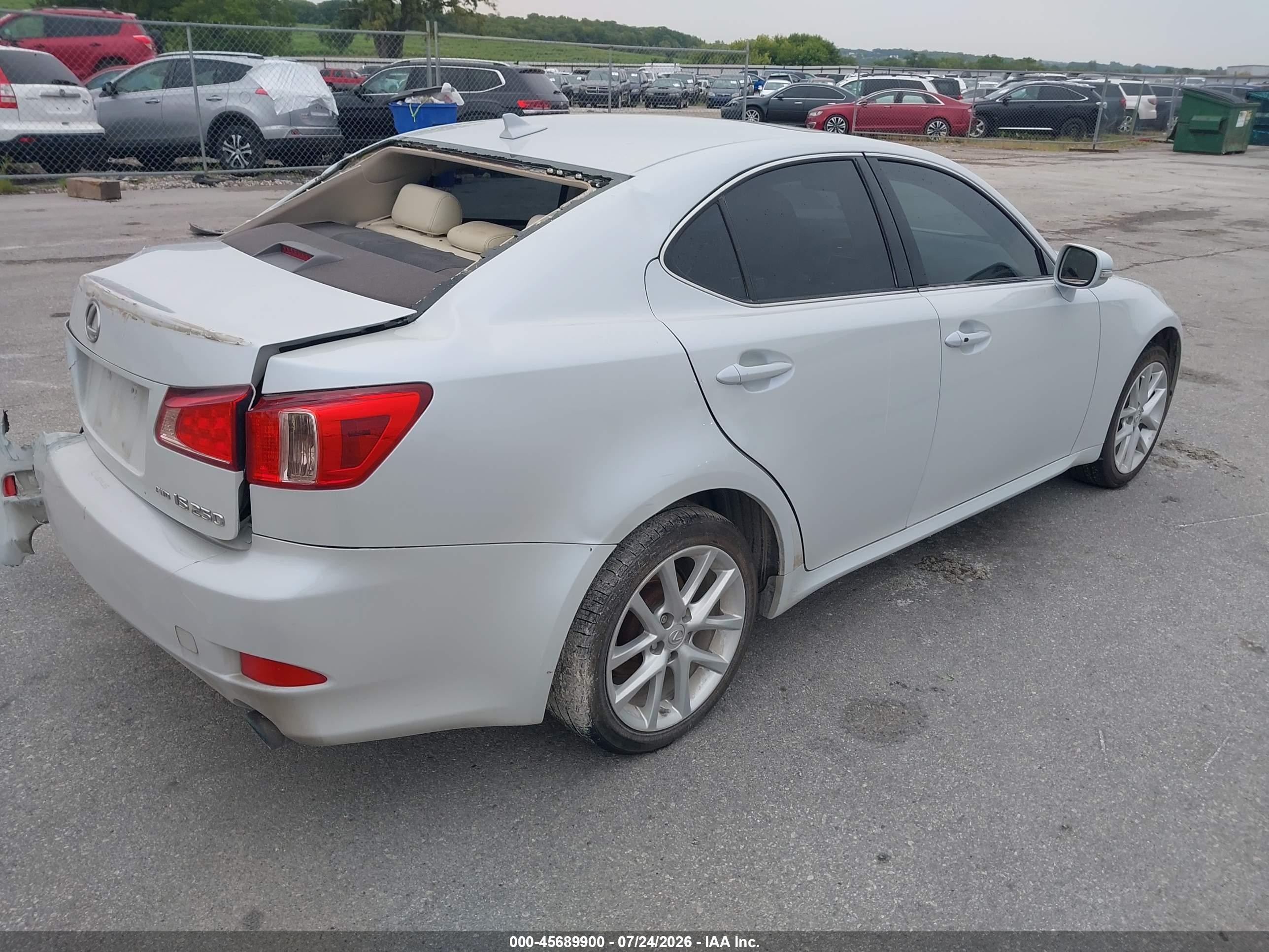 2011 Lexus Is 250   Light Blue vin: JTHCF5C29B5045352