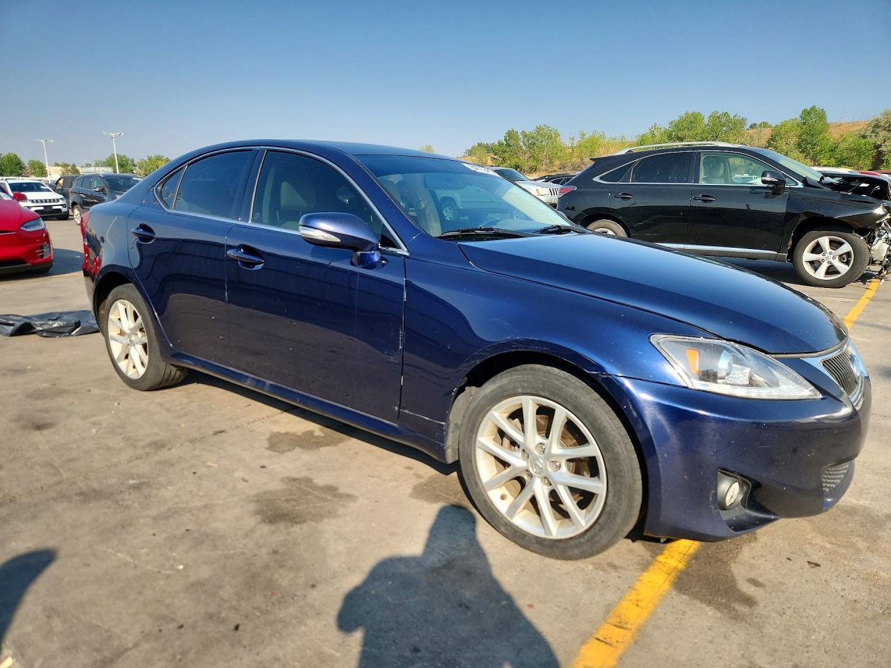 2012 Lexus Is 250 Blue vin: JTHCF5C29C2035701